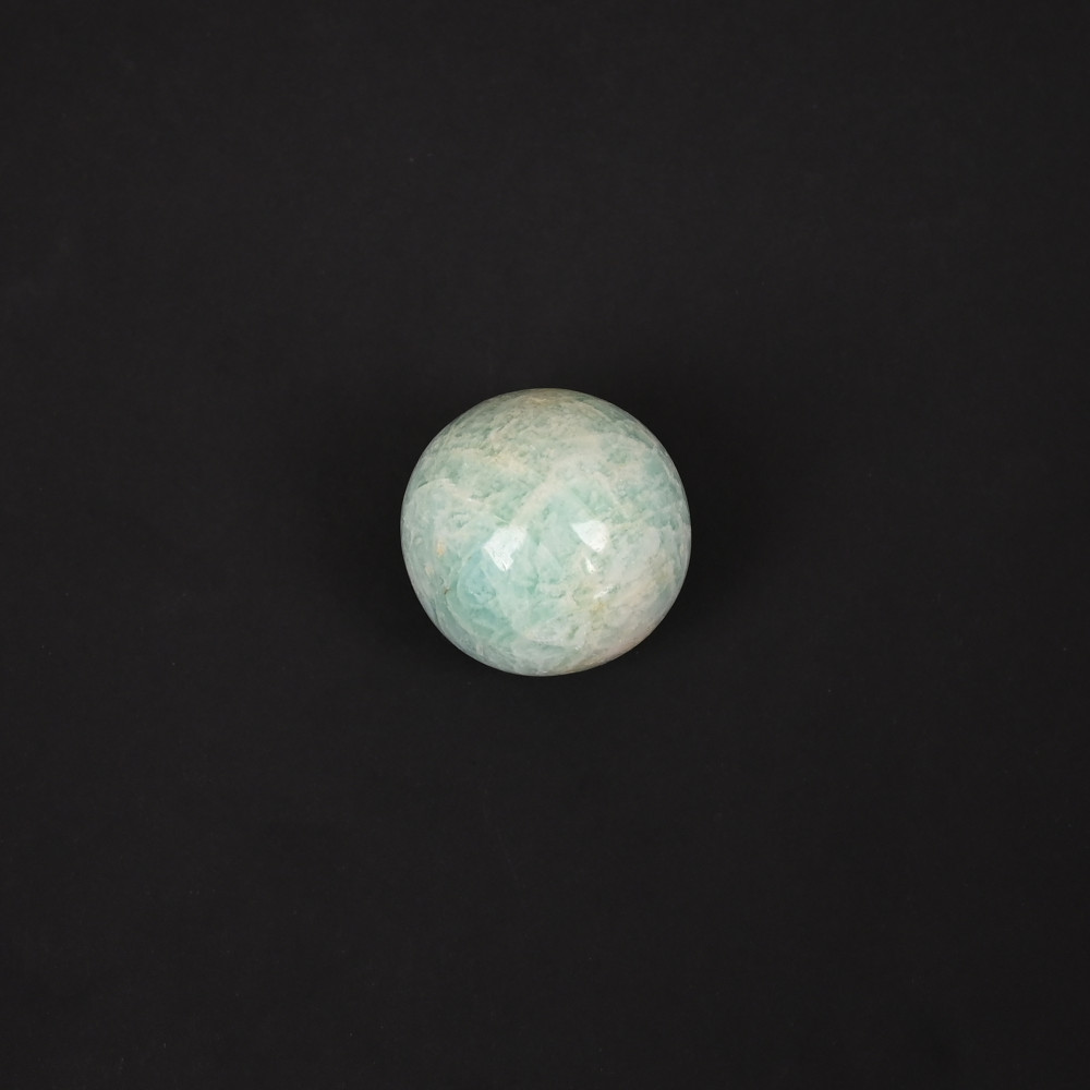 Image of Natural Amazonite Gemstone Ball 25mm Ball Smooth Round Loose Stone for Jewelry Making