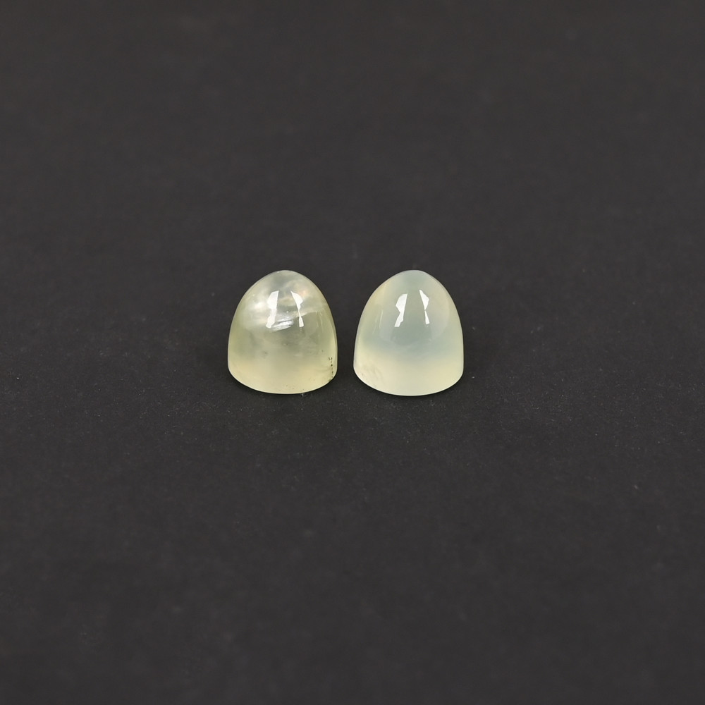 Image of Natural White Moonstone Smooth stone 8x8mm Bullet Shape 4.15Cts Gemstone for Jewelry making
