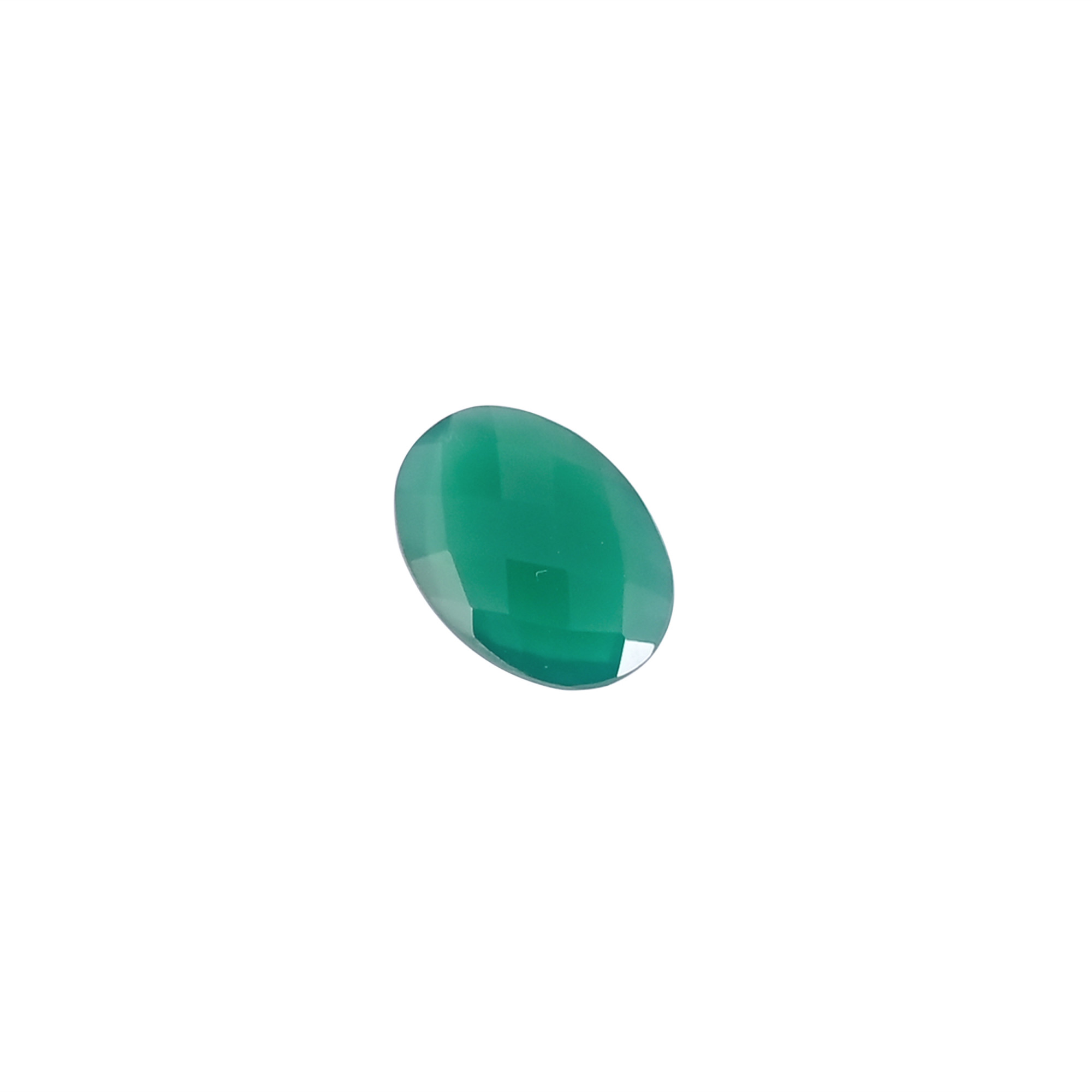 Wholesale Lot Green onyx Loose Oval Checker Cut Gemstone Lot Stone For Jewelry Making Ring