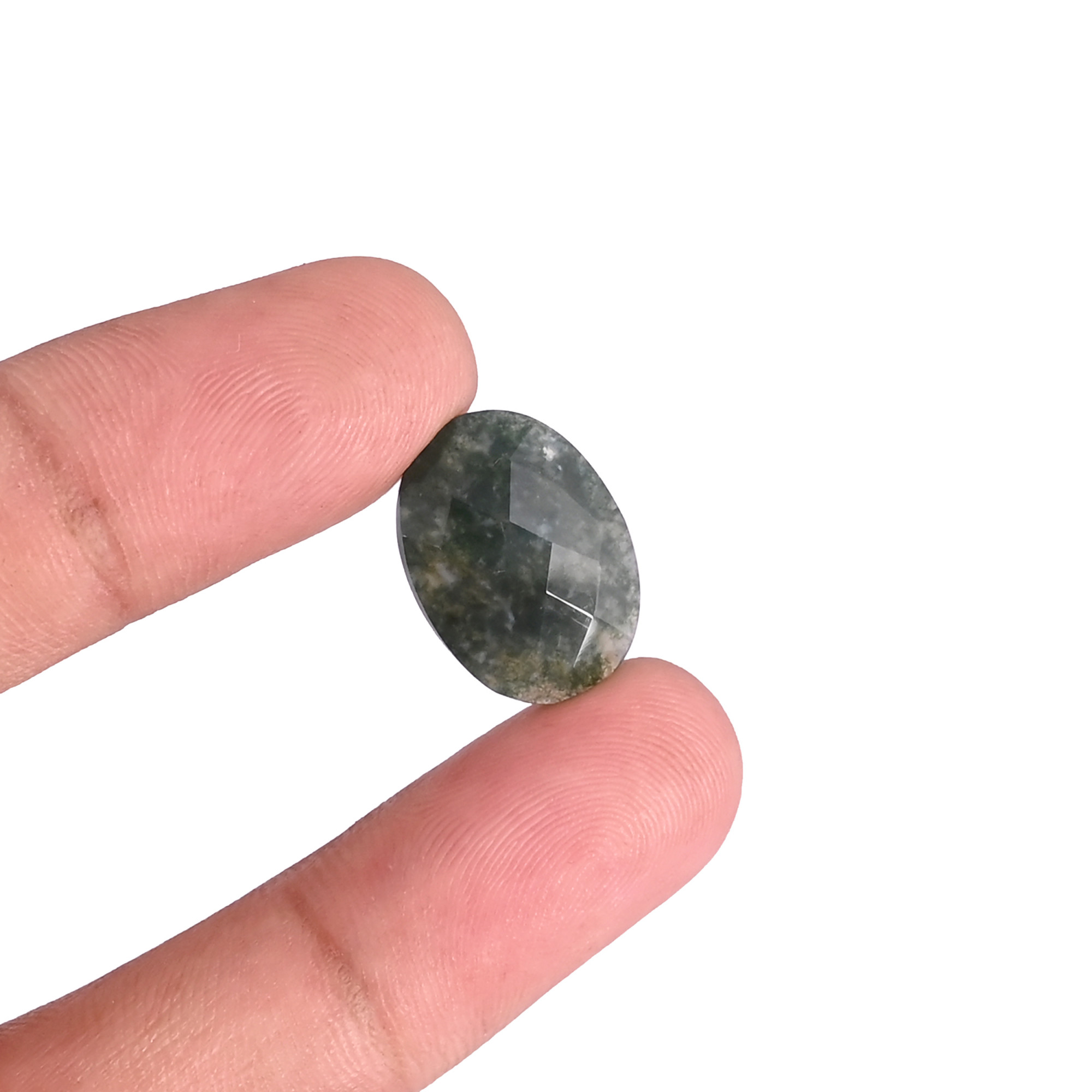 Wholesale Lot Moss Agate Loose Oval Gemstone Lot Stone For Jewelry Making Ring