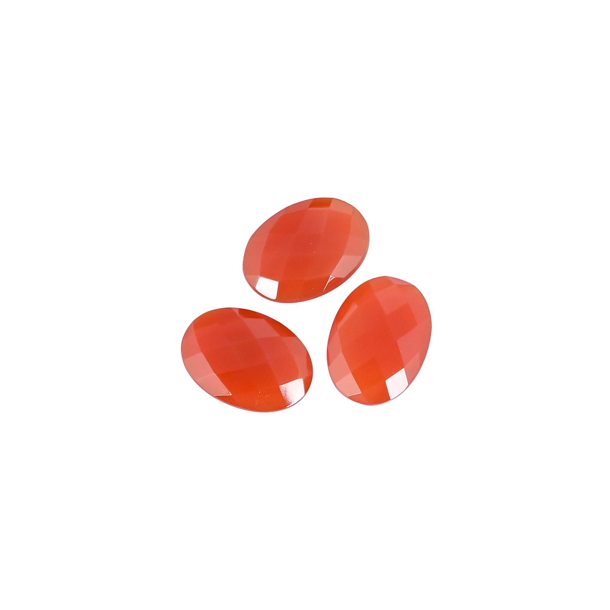 Wholesale Lot Red Onyx Loose Oval Checker Cut Gemstone Lot Stone For Jewelry Making Ring Earring