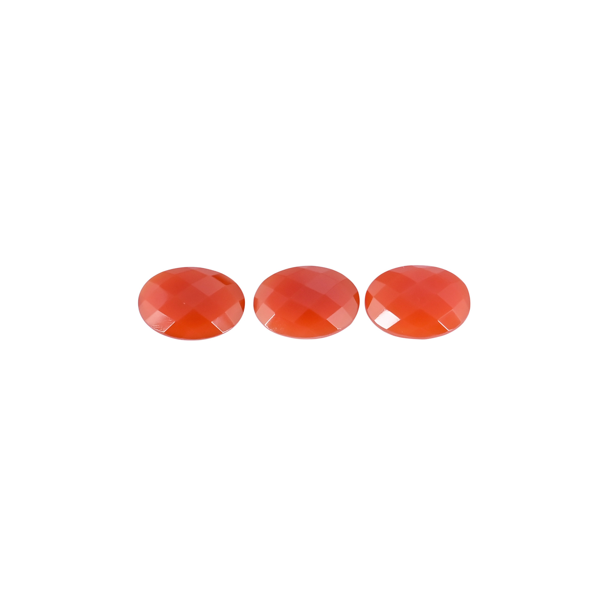 Wholesale Lot Red Onyx Loose Oval Checker Cut Gemstone Lot Stone For Jewelry Making Ring Earring