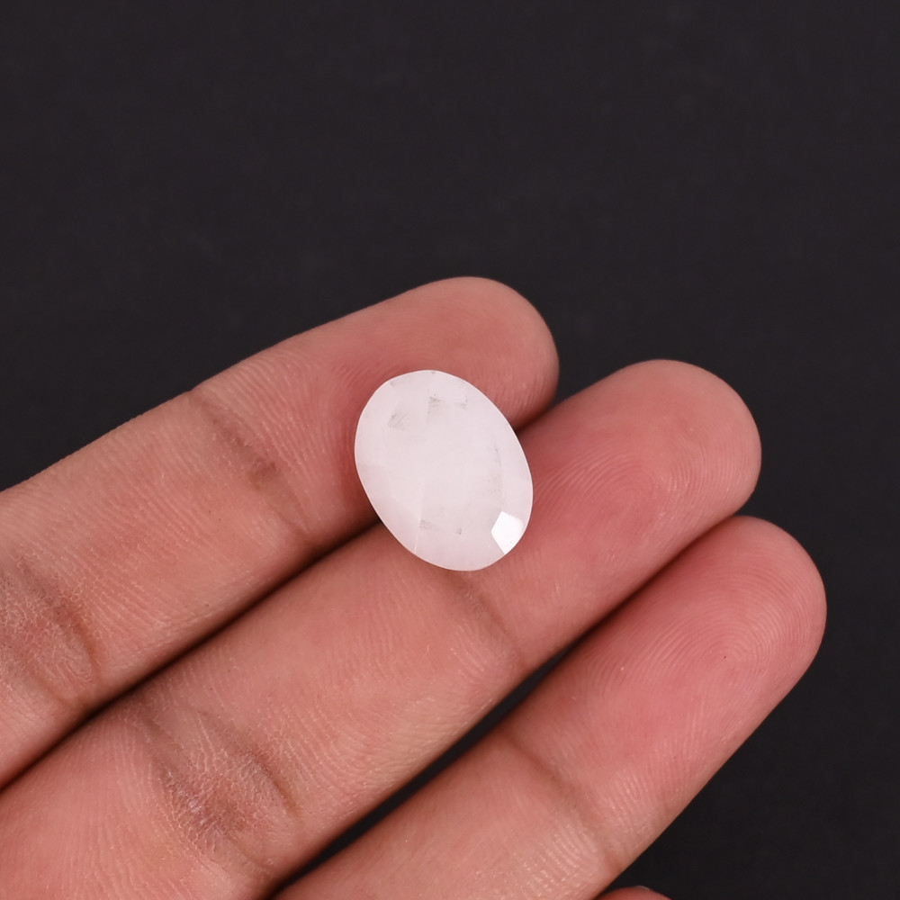 Image of Wholesale Lot White Agate Loose Oval Gemstone Lot Stone For Jewelry Making Ring