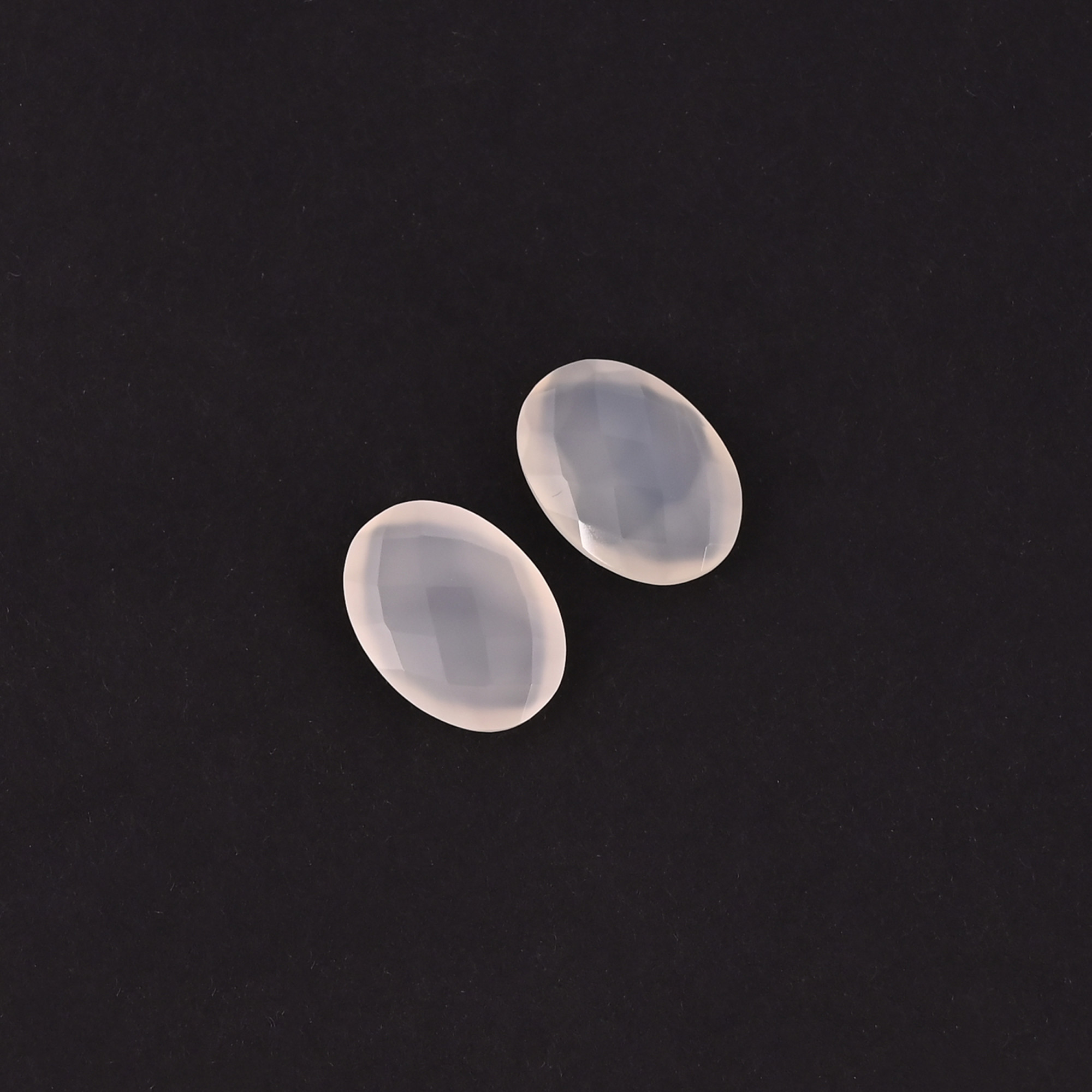Wholesale Lot White Onyx Loose Oval Checker Cut Gemstone Lot Stone For Jewelry Making Ring Earring