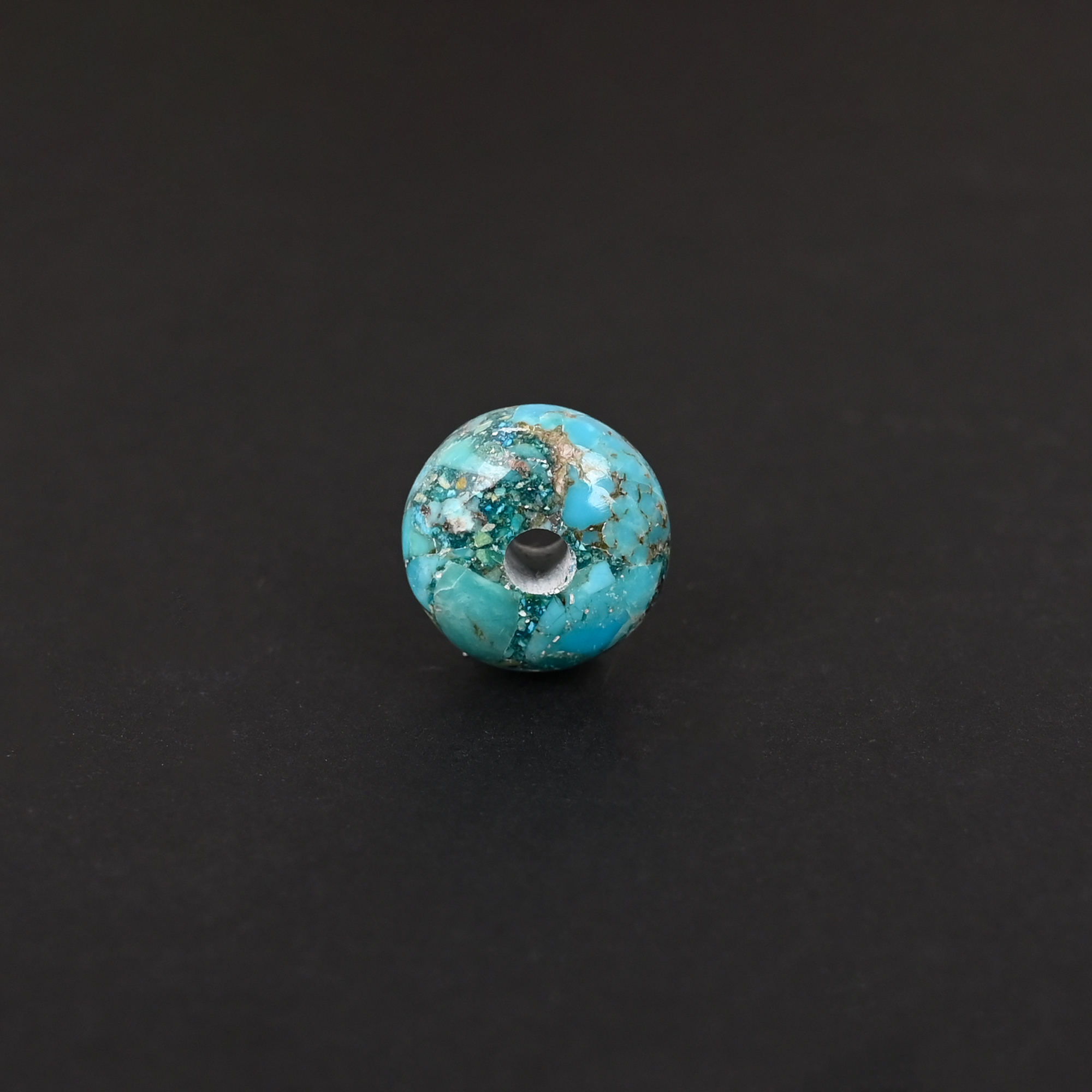 Natural Maximum Copper Turquoise Beads Polished Roundel Gemstone Beads for Jewelry Making