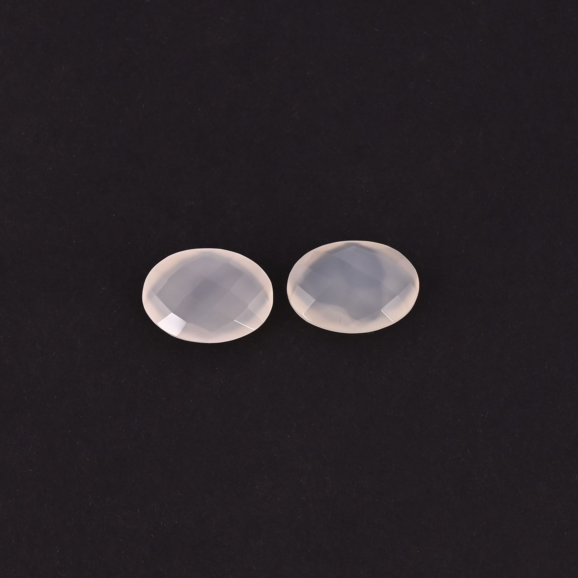 Wholesale Lot White Onyx Loose Oval Checker Cut Gemstone Lot Stone For Jewelry Making Ring Earring