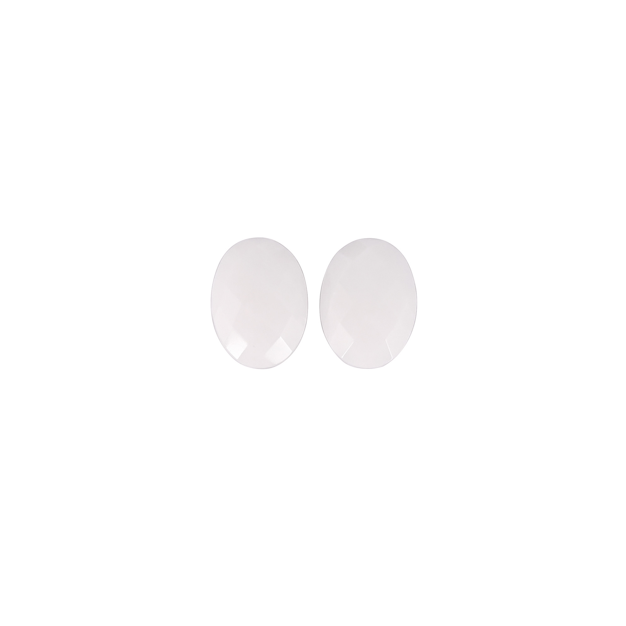 High Quality Customizable 13x18MM Natural White Agate Stone Oval Cut gemstones Wholesale Manufacturer