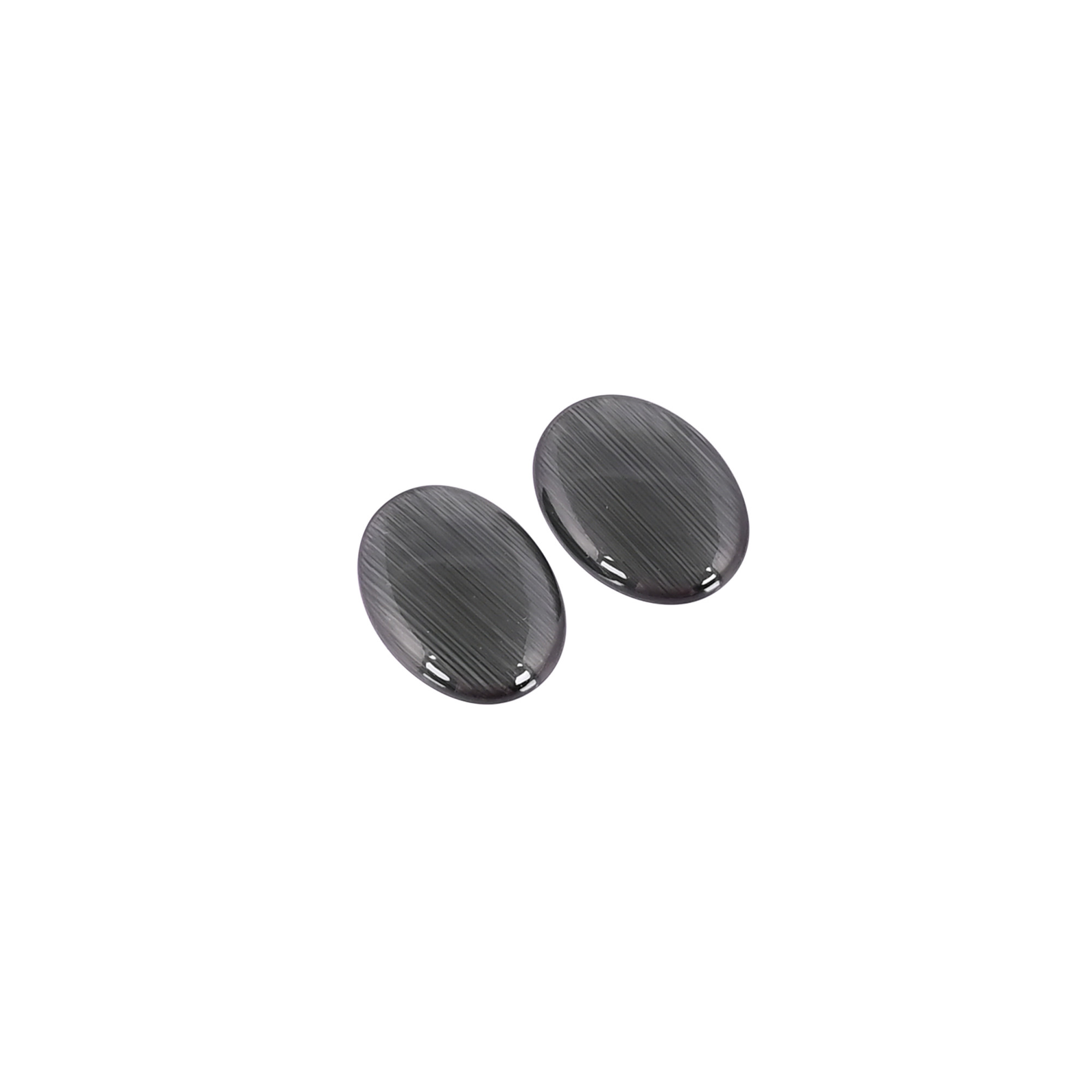 Wholesale Grey Cats Eye Loose Oval Gemstone Lot Stone For Custom Jewelry Making Ring Earring