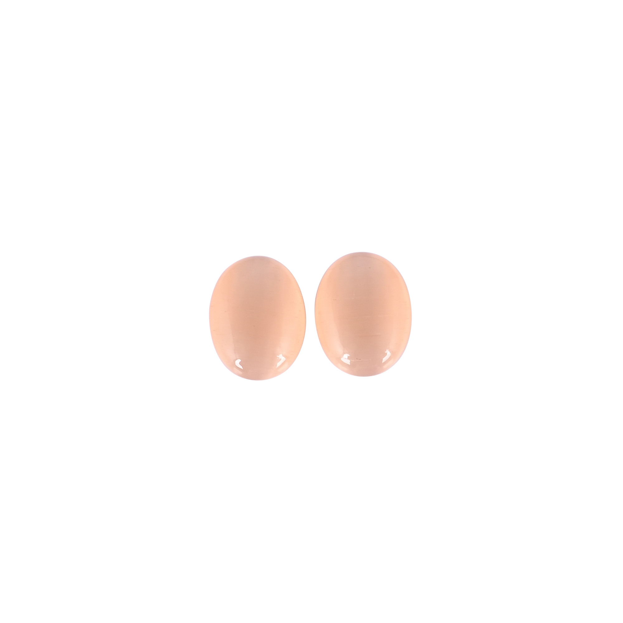 Wholesale Lot Peach Cats Eye Loose Oval Gemstone Lot Stone For Jewelry Making Ring Earring
