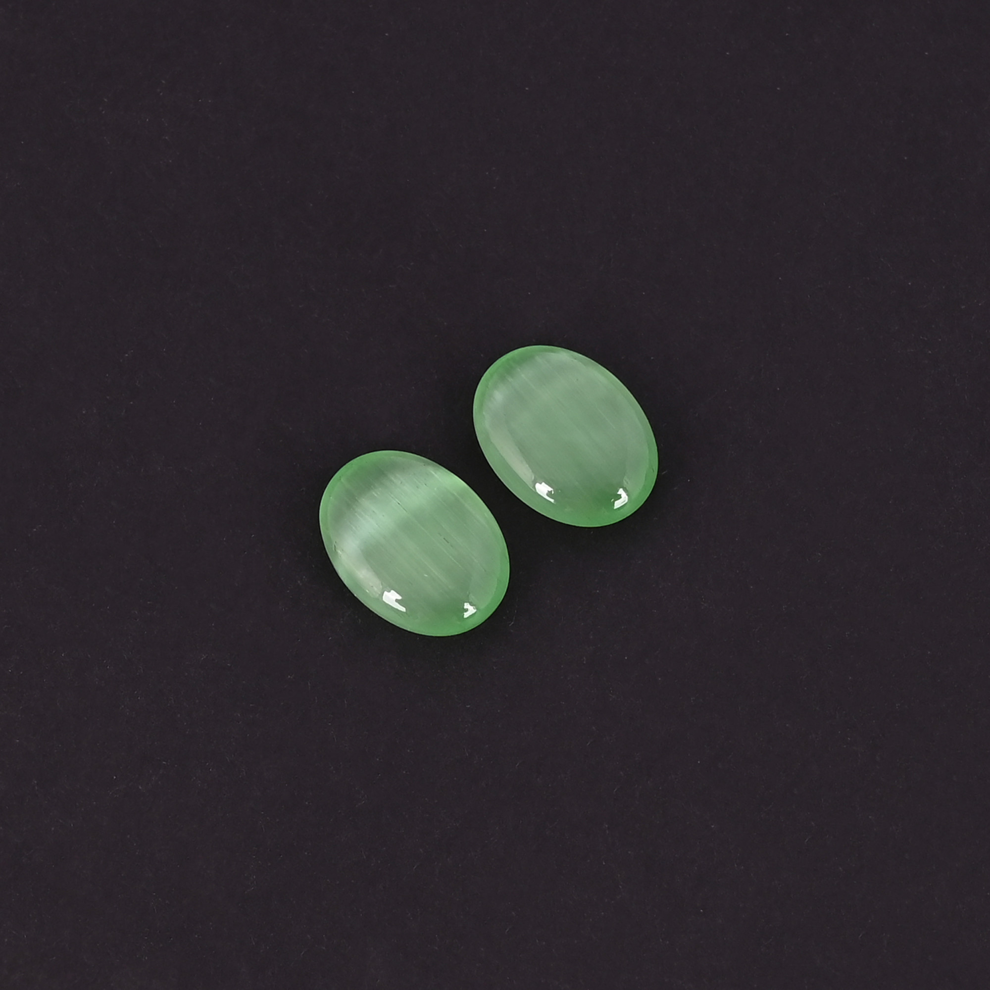 Wholesale Green Cats Eye Loose Oval Cabochon Gemstone Lot Stone For Jewelry Making Ring