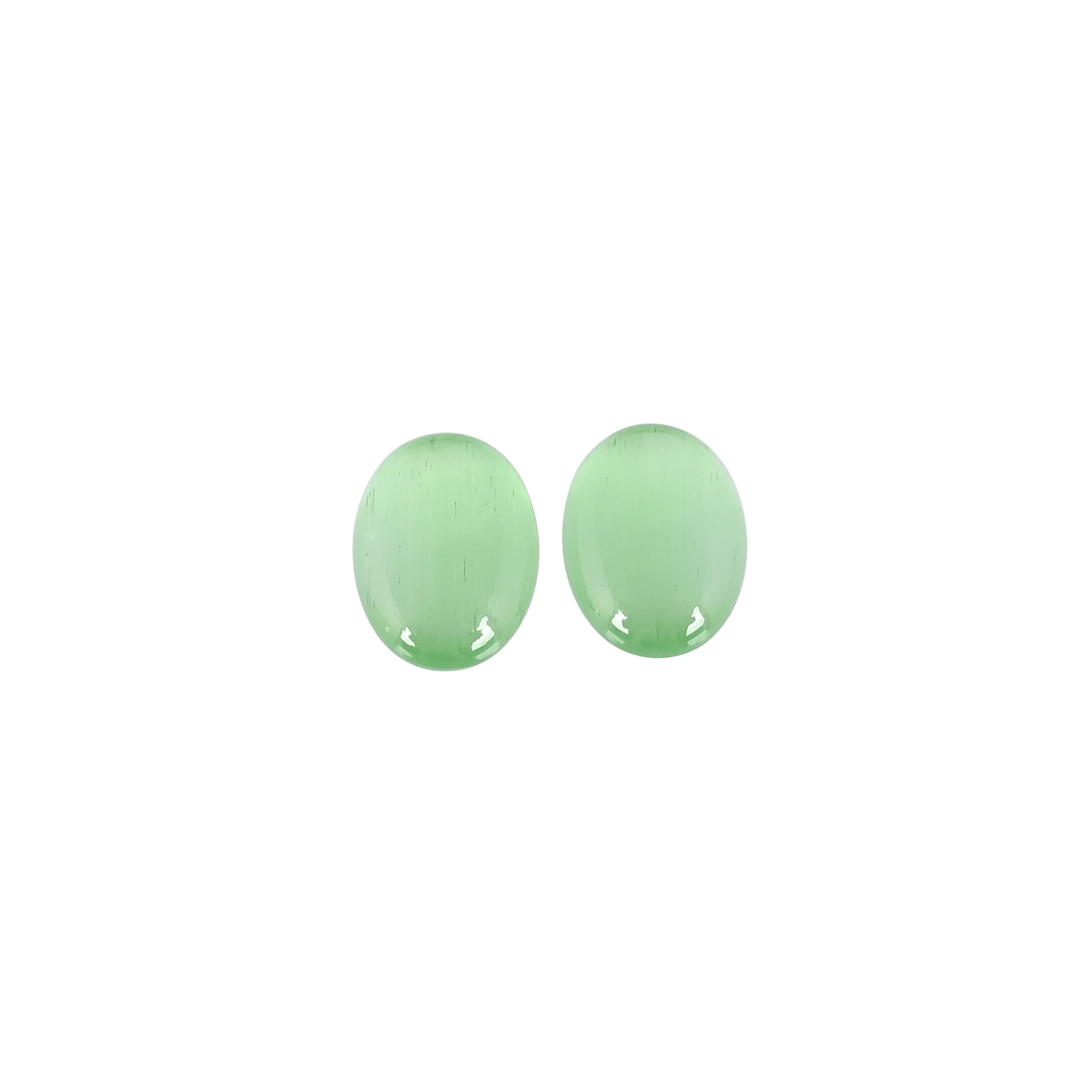 Wholesale Green Cats Eye Loose Oval Cabochon Gemstone Lot Stone For Jewelry Making Ring