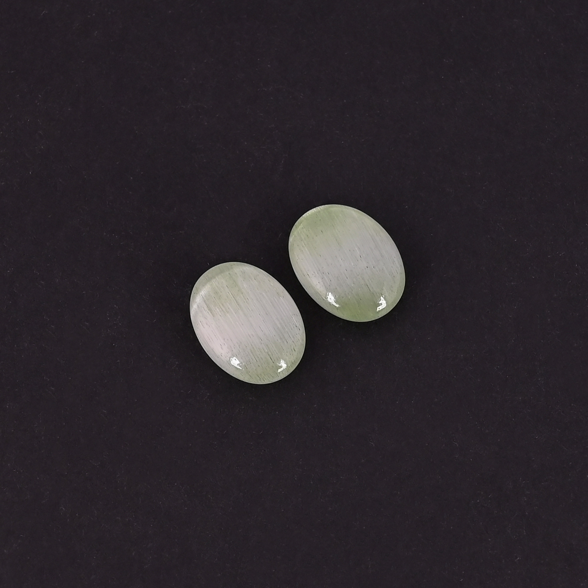 Lite Green Cats Eye Loose Oval Cabochon Gemstone Wholesale Lot Stone For Jewelry Making Stone Ring Earring