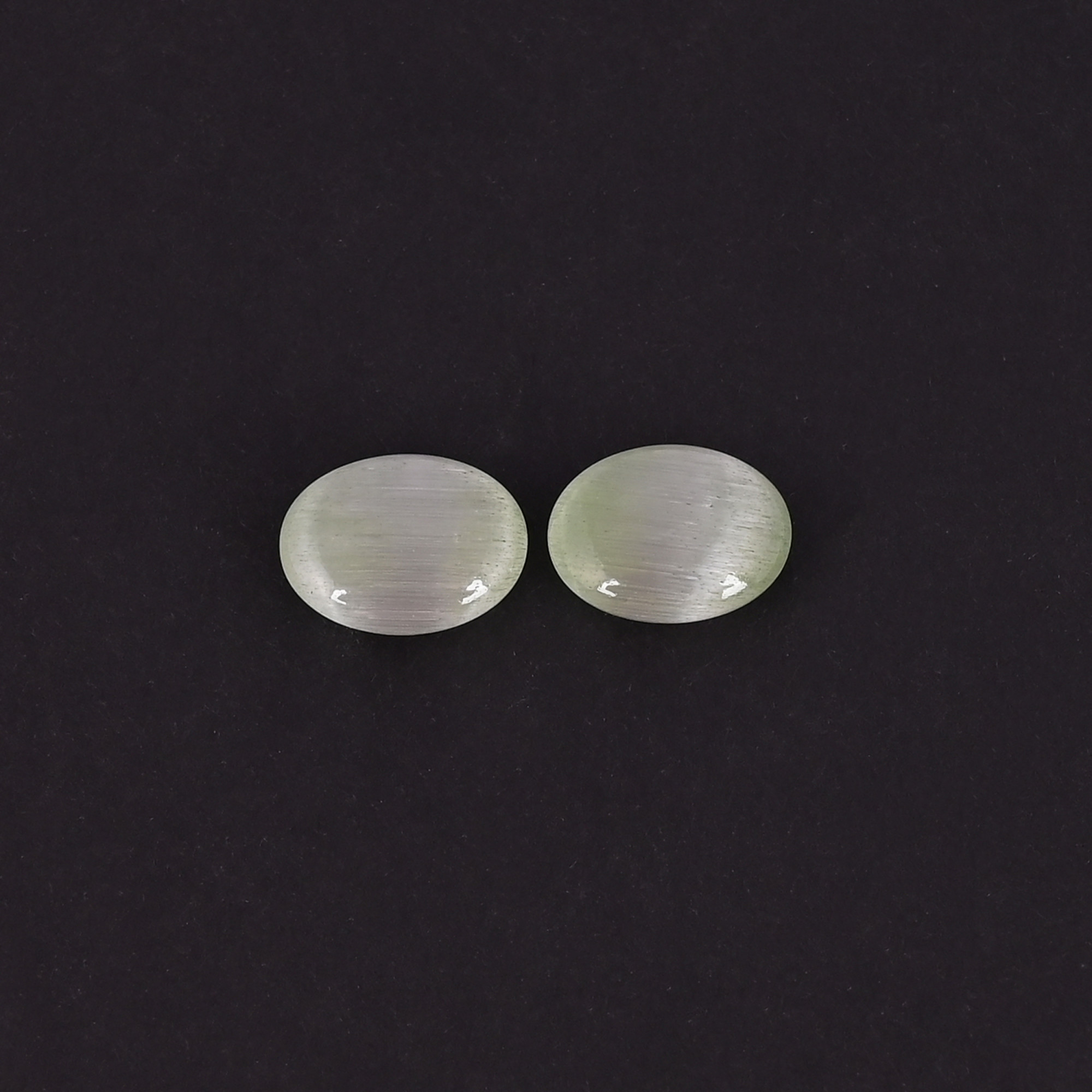 Lite Green Cats Eye Loose Oval Cabochon Gemstone Wholesale Lot Stone For Jewelry Making Stone Ring Earring
