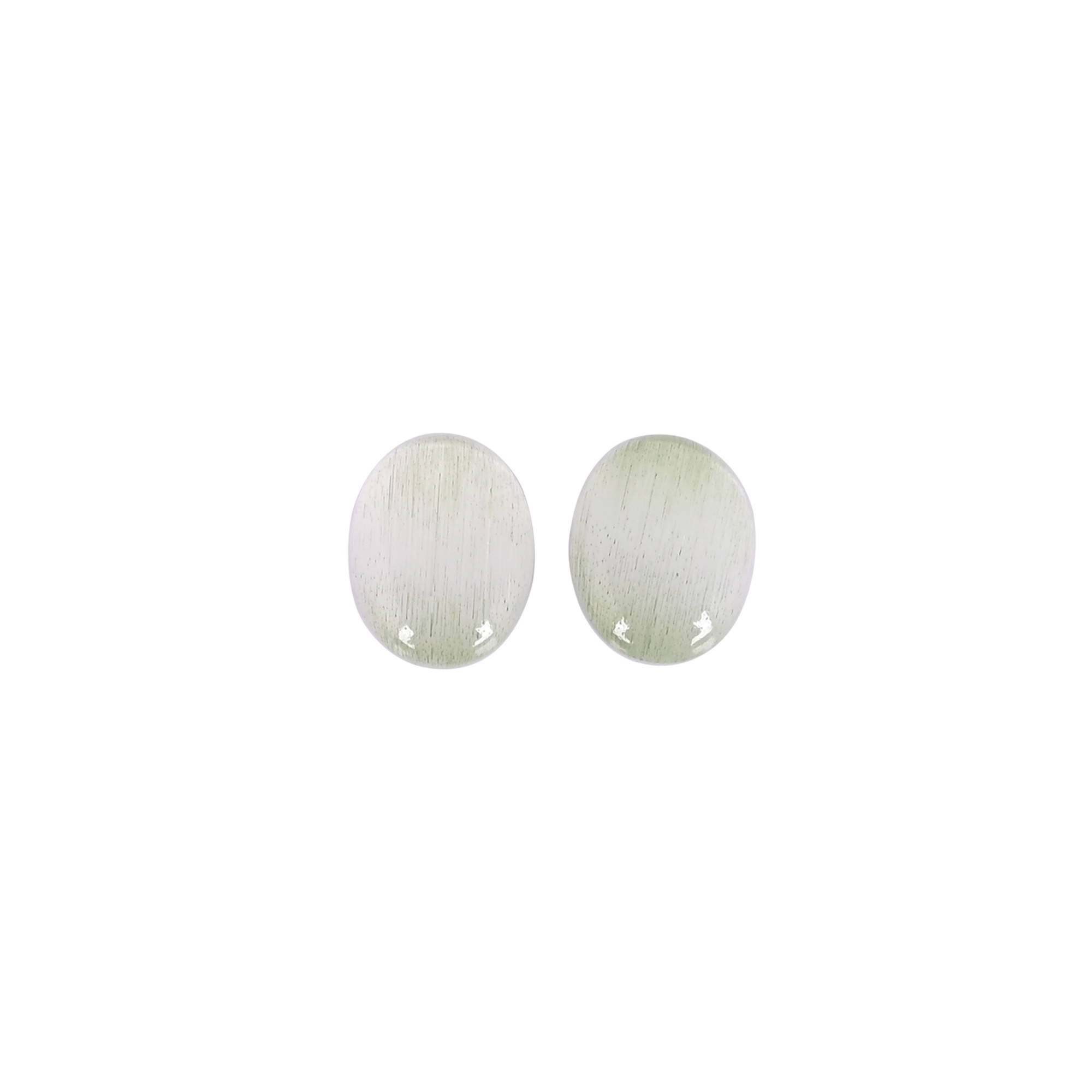 Lite Green Cats Eye Loose Oval Cabochon Gemstone Wholesale Lot Stone For Jewelry Making Stone Ring Earring