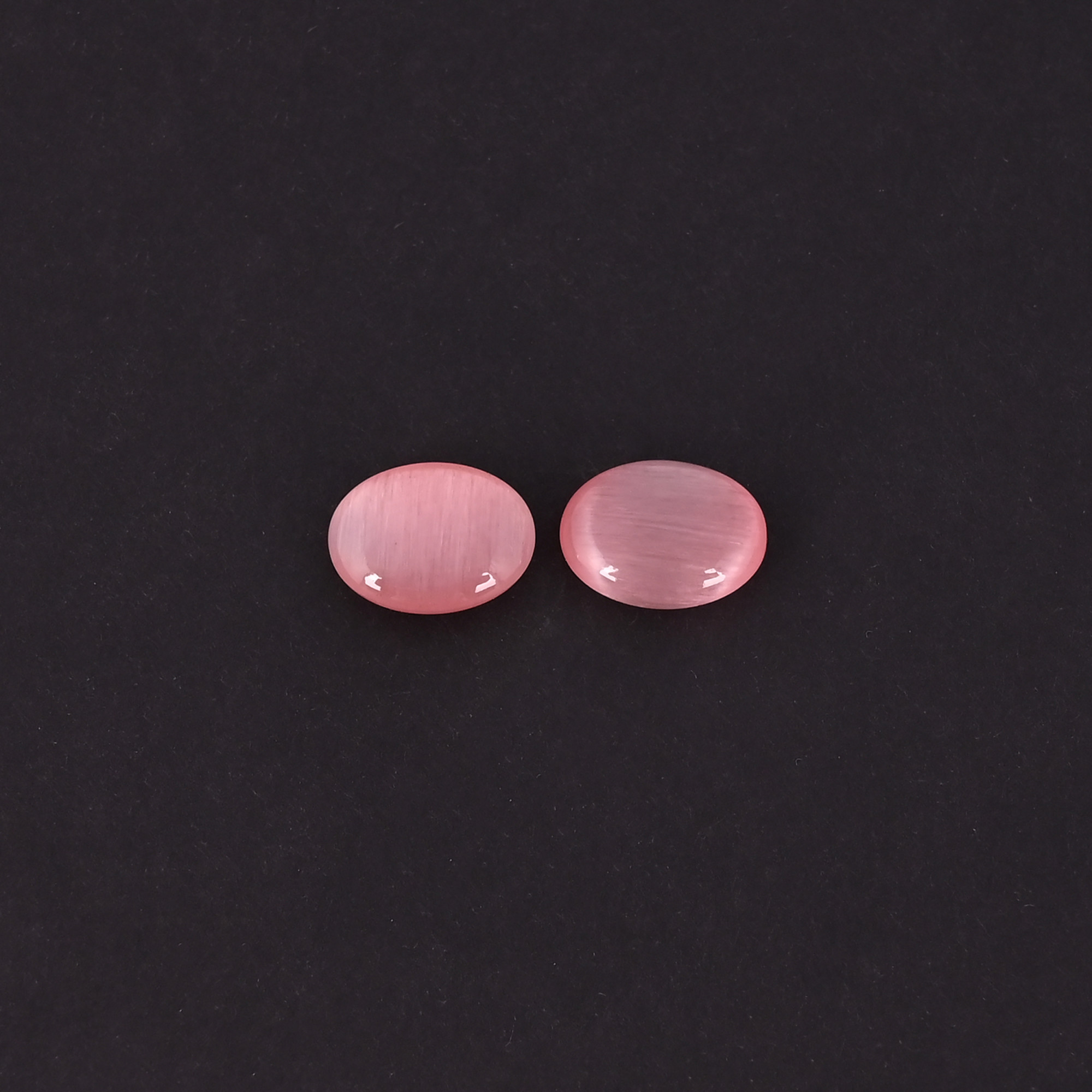 Wholesale Lot Pink Cats Eye For Jewelry Making Ring Earring Loose Oval Gemstone Lot Stone