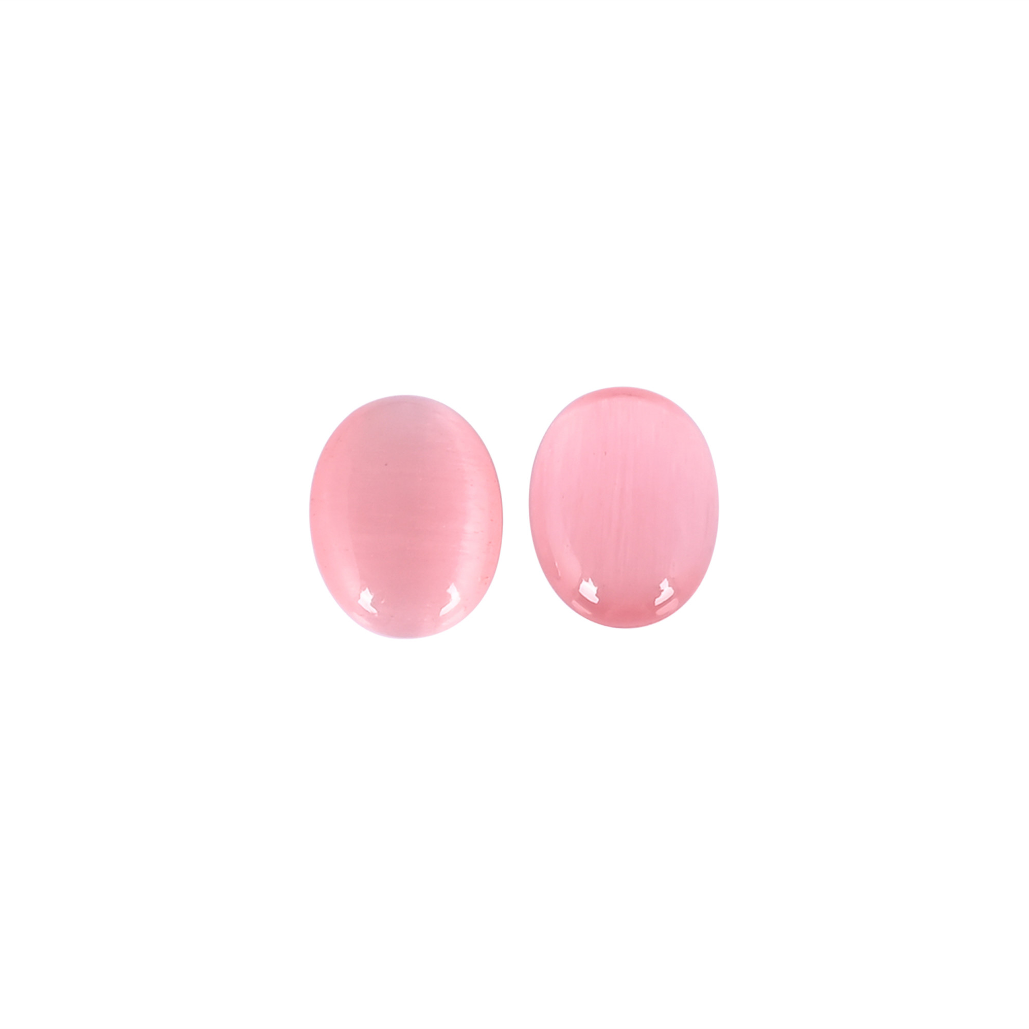 Wholesale Lot Pink Cats Eye For Jewelry Making Ring Earring Loose Oval Gemstone Lot Stone