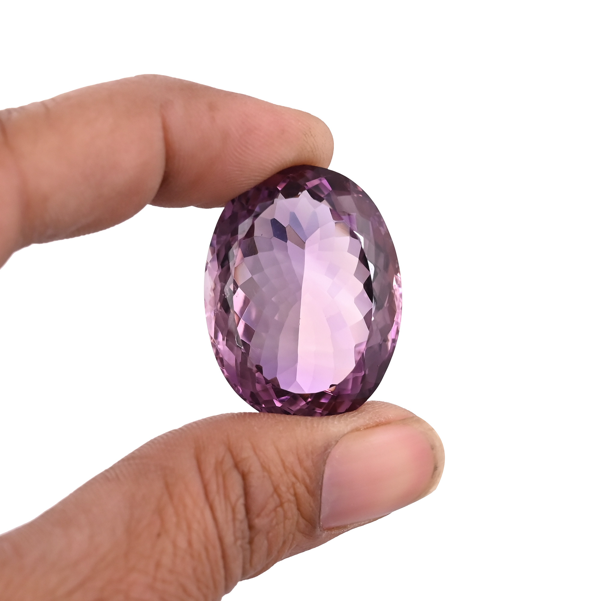 Purple Oval Cut Natural Amethyst 31x24mm 595 Carat for Jewelry Making Ring Necklace Gemstone Loose Gemstone