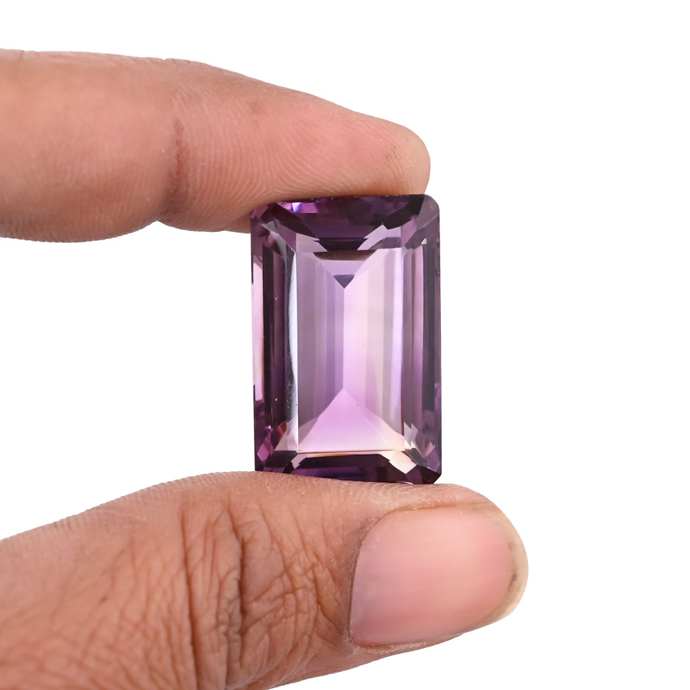 Image of High Quality Loose Amethyst Gemstone Customized Rectangle Shape Jewelry Making Gemstone Natural Purple Crystal Stone Wholesale