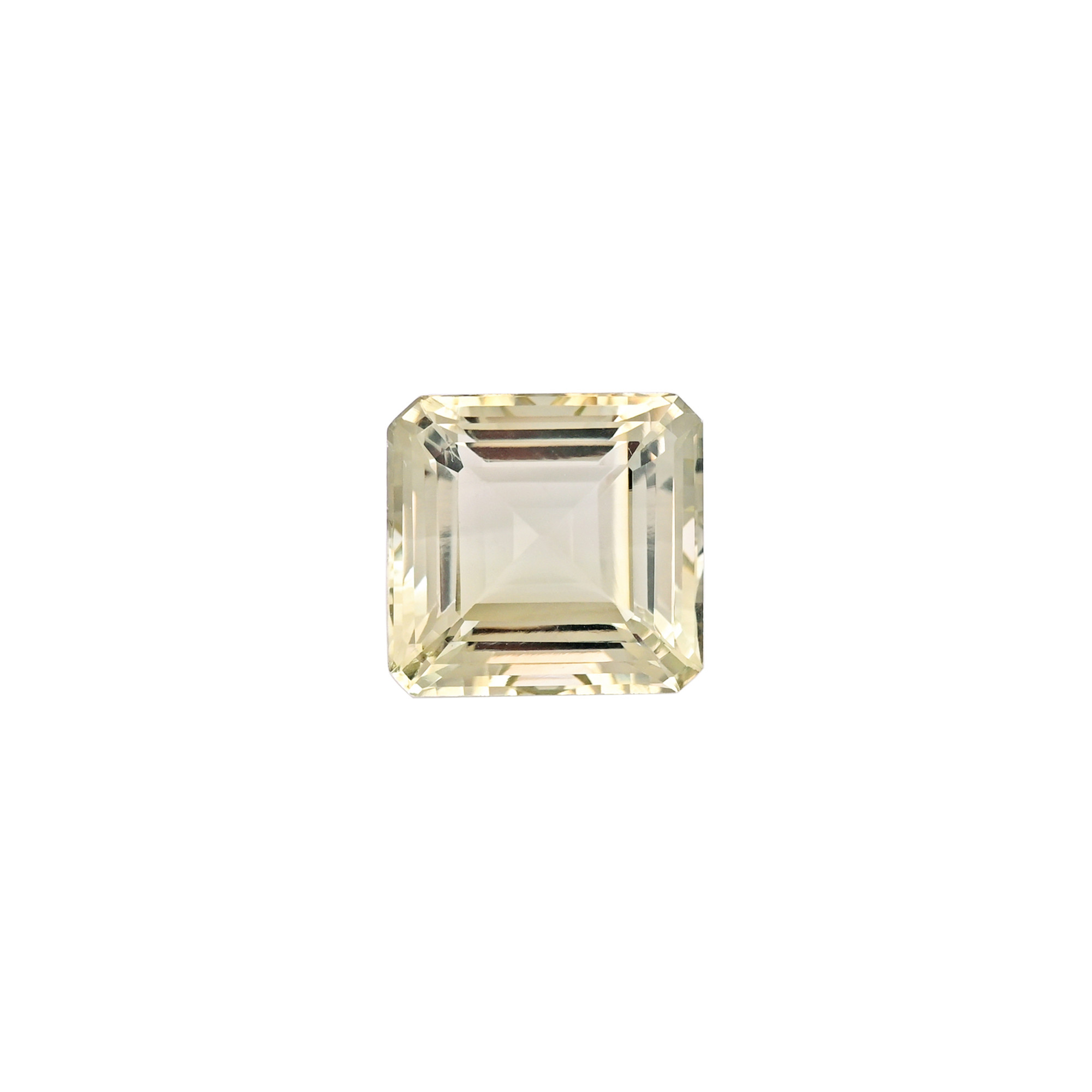 Natural Green Amethyst 20X19MM Square Normal Cut 37Cts 1Piece Gemstone For Making Jewelry