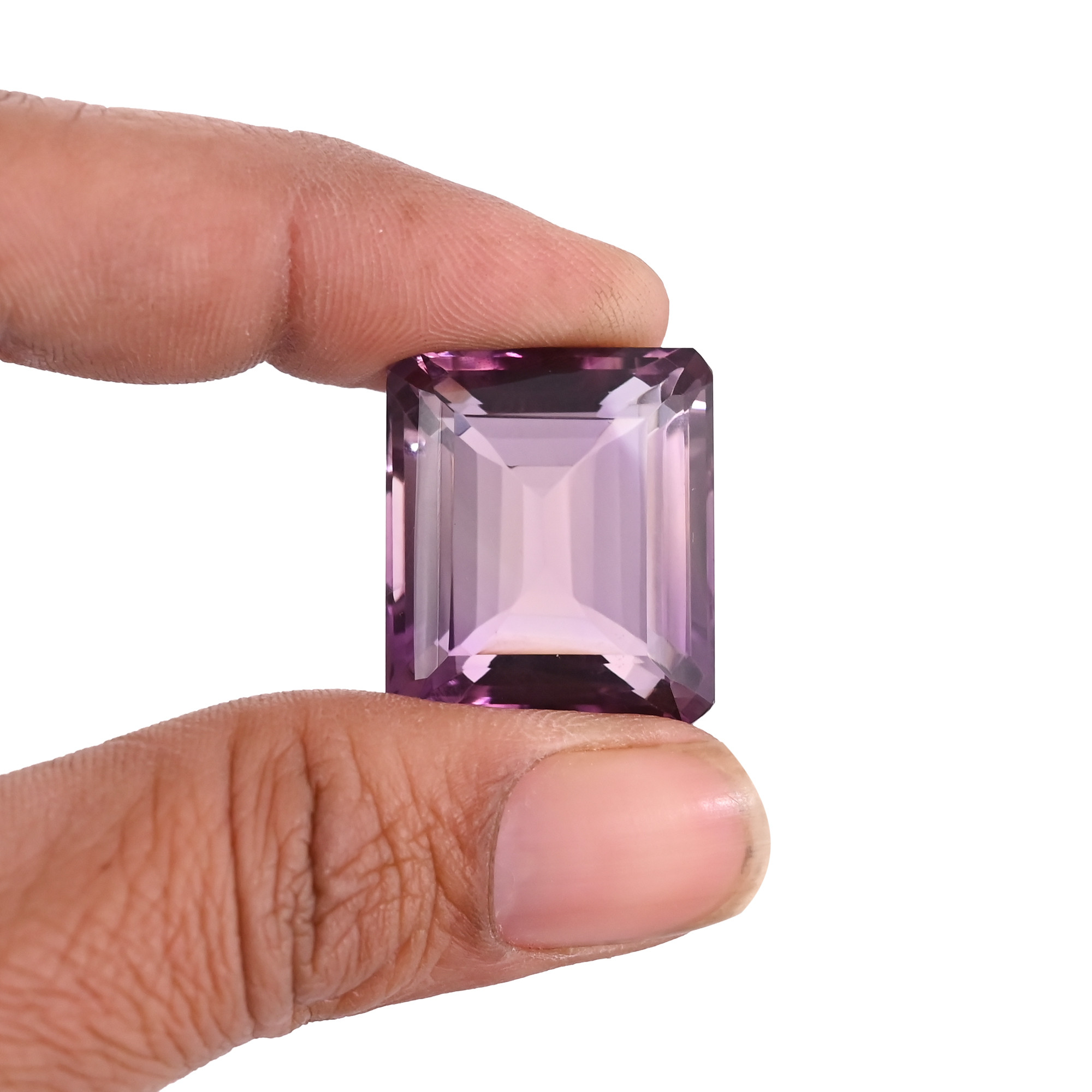 Octagon Cut Shape 100 Natural Loose Gemstone 515 cts 23x20m Purple Amethyst for Fine Jewelry Making For Ring Necklace