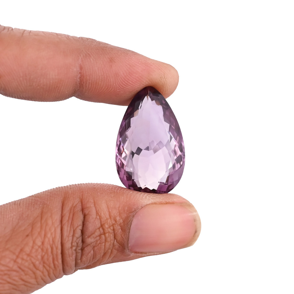 Image of Gemstone Jewelry 27x16mm Pear Cut Large Amethyst Stone for Jewelry Making Gemstone Natural Amethyst Loose Gemstone For Ring