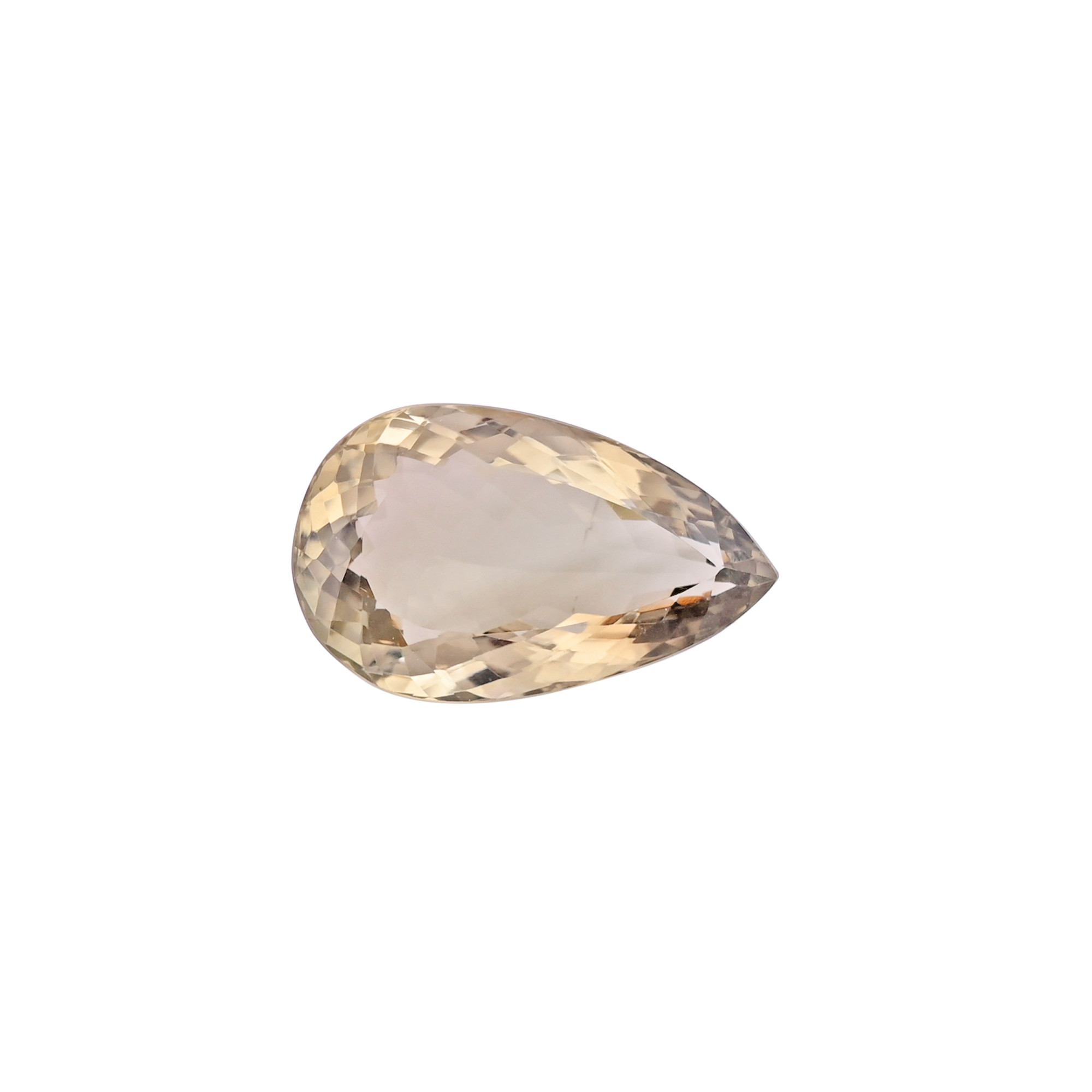 Natural Green Amethyst 27X15MM Pear Normal Cut 30Cts 1Piece Gemstone For Making Jewelry