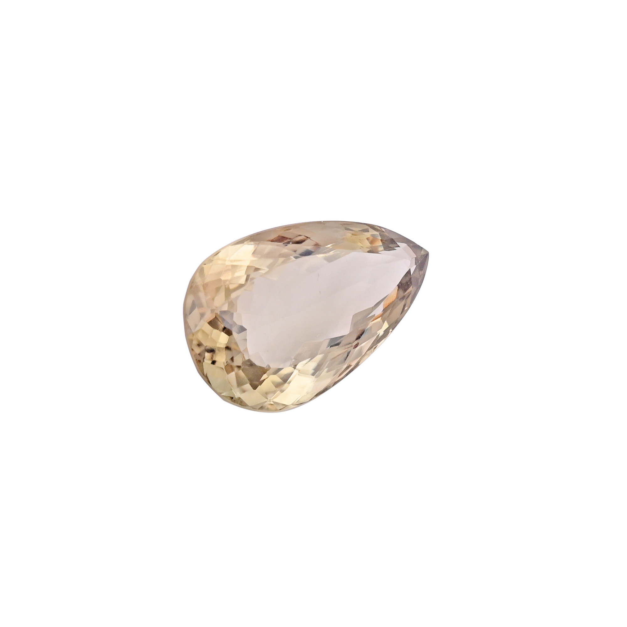 Natural Green Amethyst 27X15MM Pear Normal Cut 30Cts 1Piece Gemstone For Making Jewelry