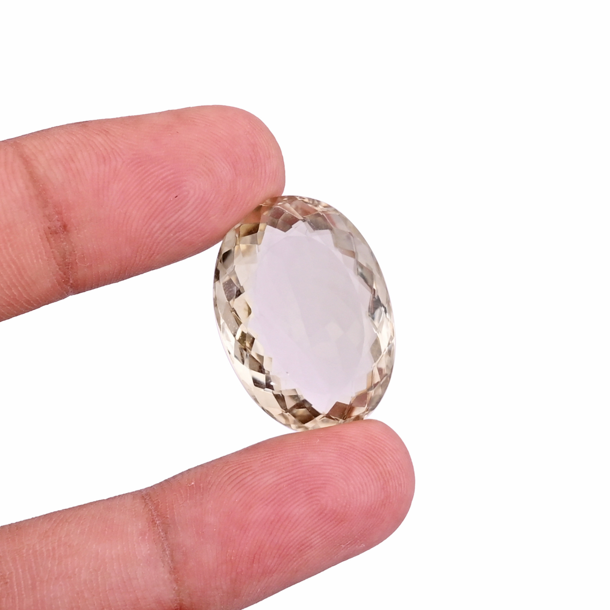 Natural Green Amethyst 27X19MM Oval Natural Cut 355Cts 1Piece Gemstone For Making Jewelry