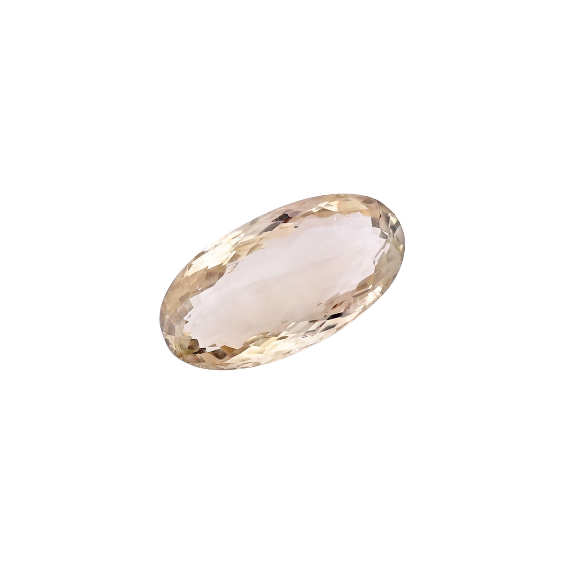 Natural Green Amethyst 27X14MM Oval Checker Cut 2205Cts 1Piece Gemstone For Making Jewelry