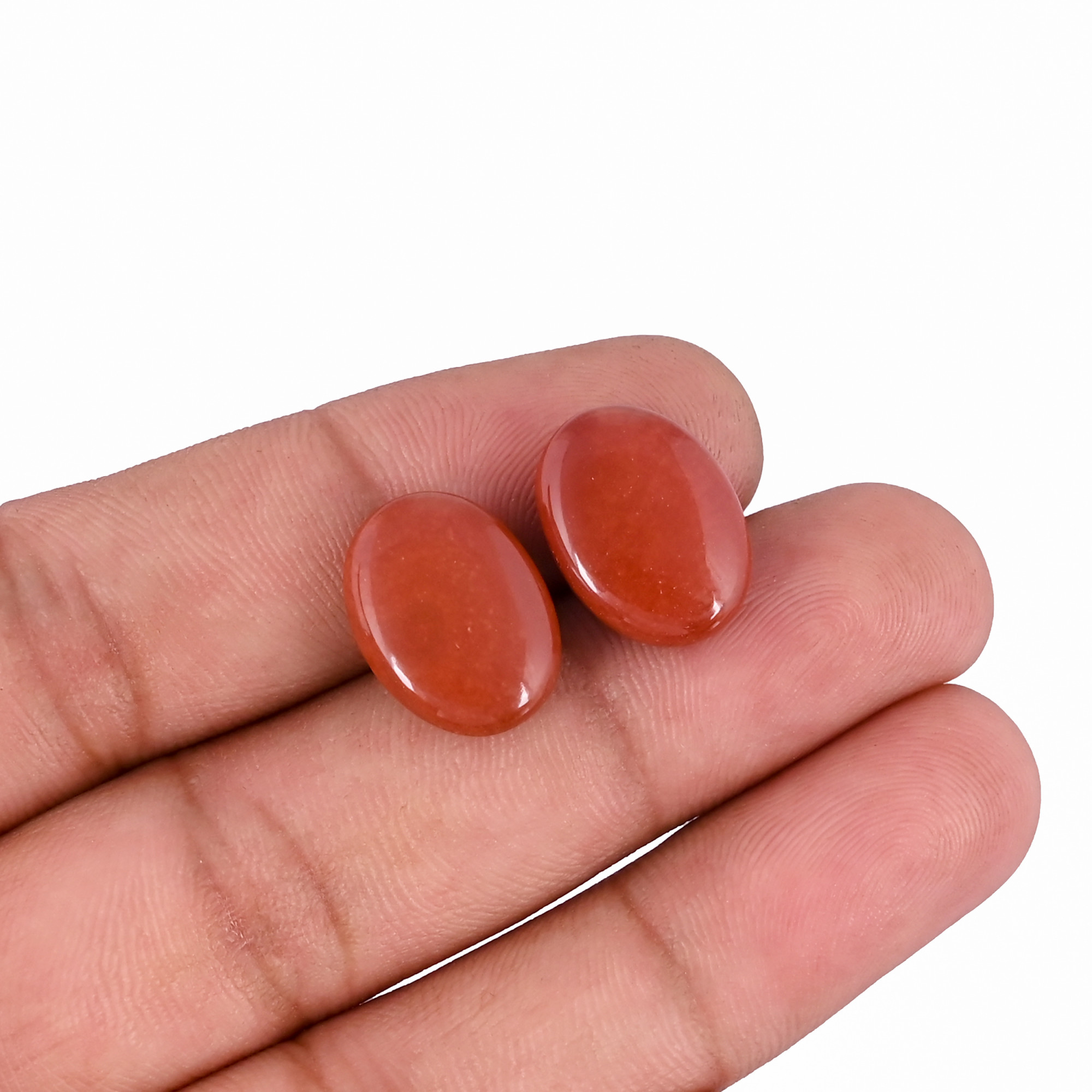 Wholesale Lot Red Jasper For Jewelry Making Ring Earring Loose Oval Gemstone Lot Stone