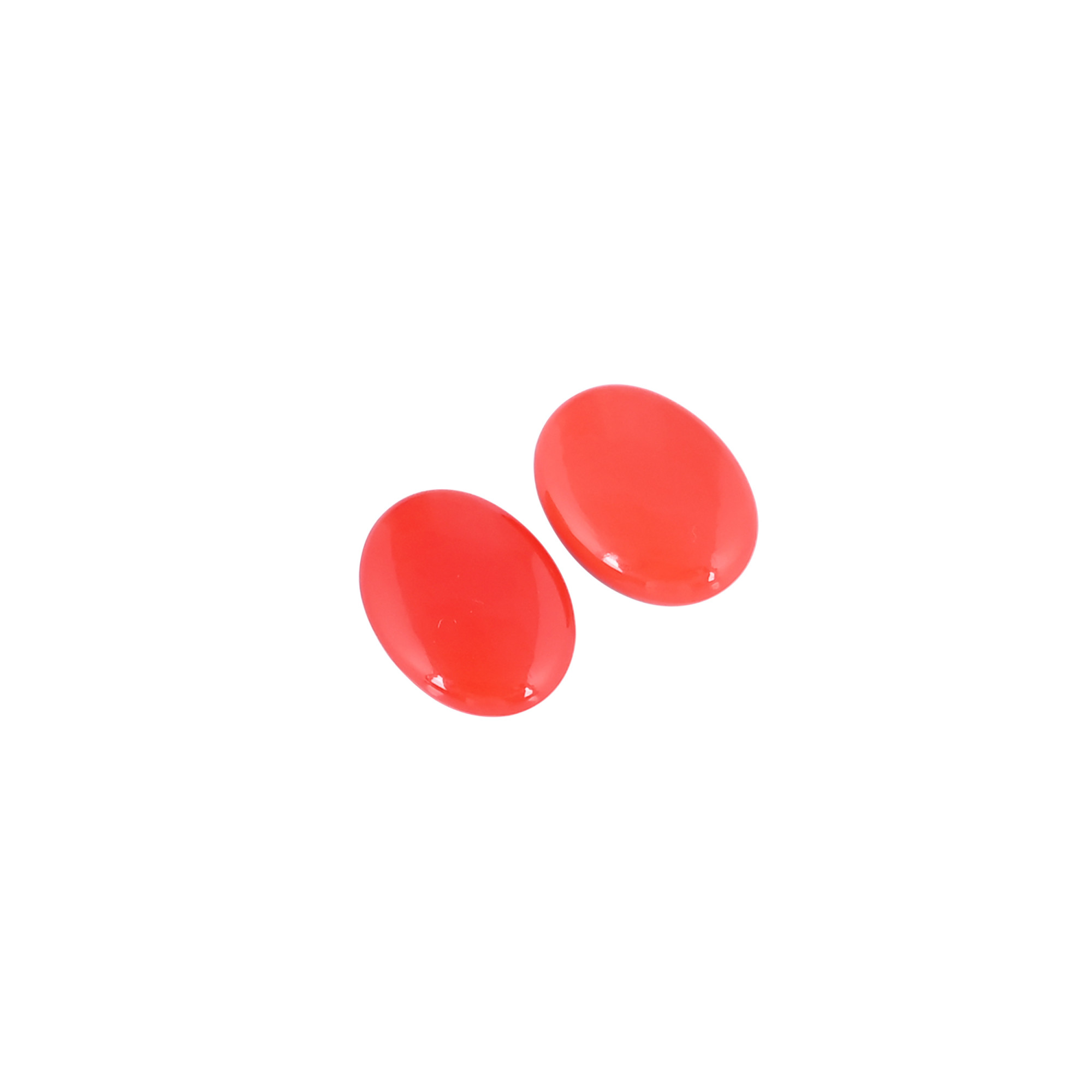 Orange Jade Loose Oval Cabochon Gemstone Wholesale Lot Stone For Jewelry Making Stone Ring