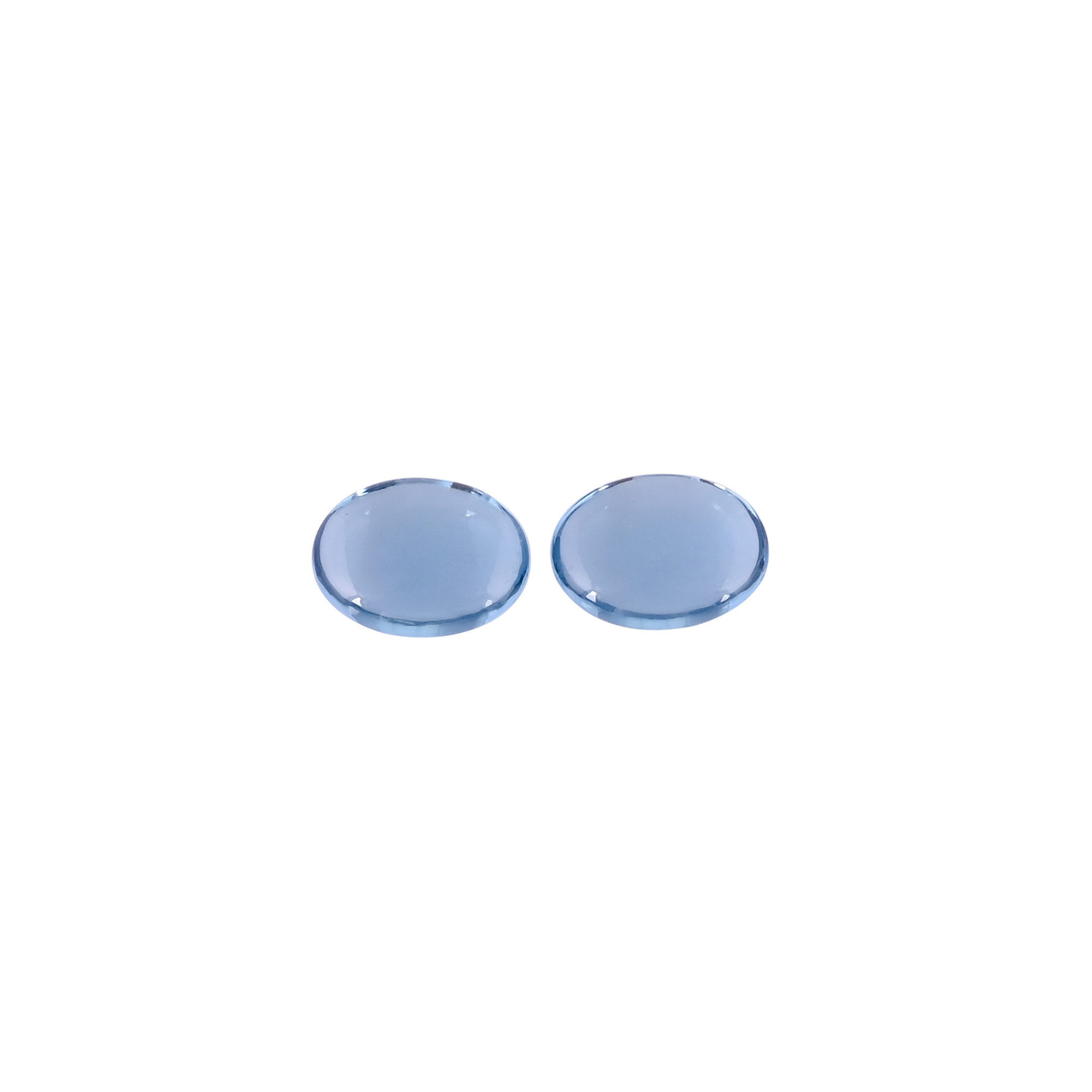 London Blue Topaz Hydro 16x12 MM Oval Cabochon Loose Gemstone for Jewelry Making Ring Earrings Handcrafted Gemstones
