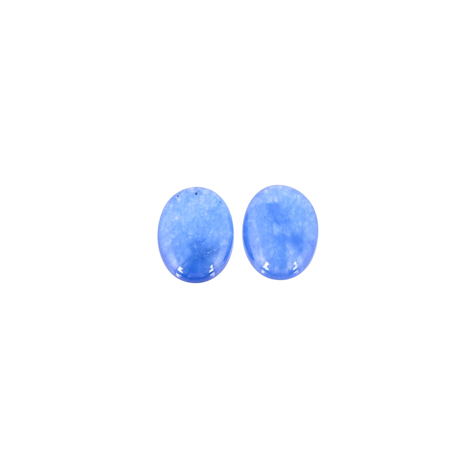 Blue Jade Oval Cabochon Wholesale Lot Loose Gemstone For Jewelry Making Earrings
