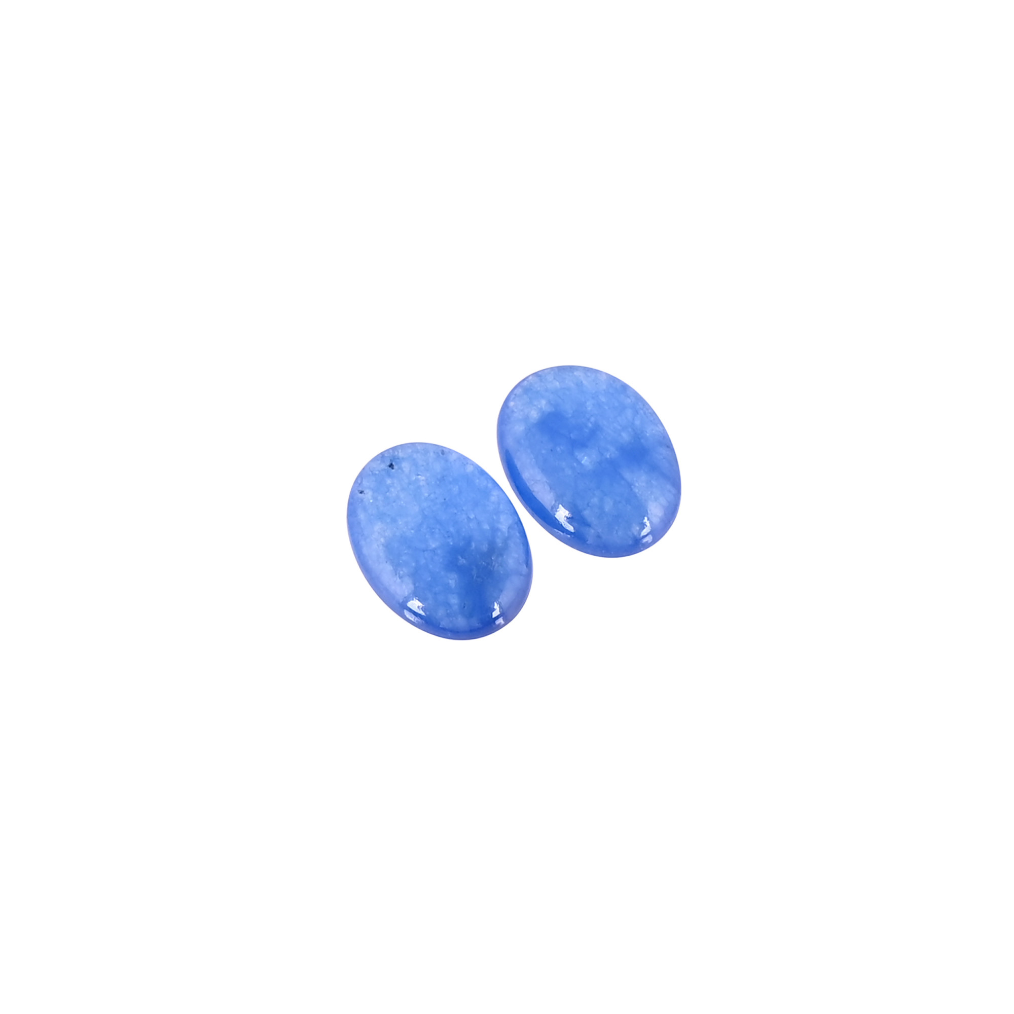 Blue Jade Oval Cabochon Wholesale Lot Loose Gemstone For Jewelry Making Earrings