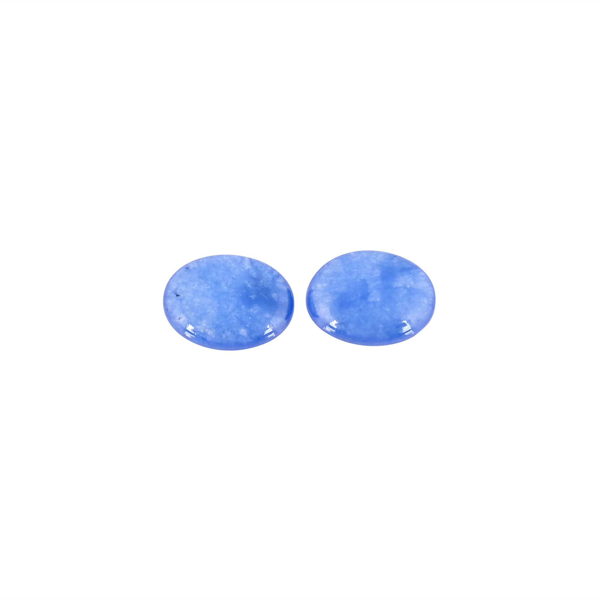 Blue Jade Oval Cabochon Wholesale Lot Loose Gemstone For Jewelry Making Earrings