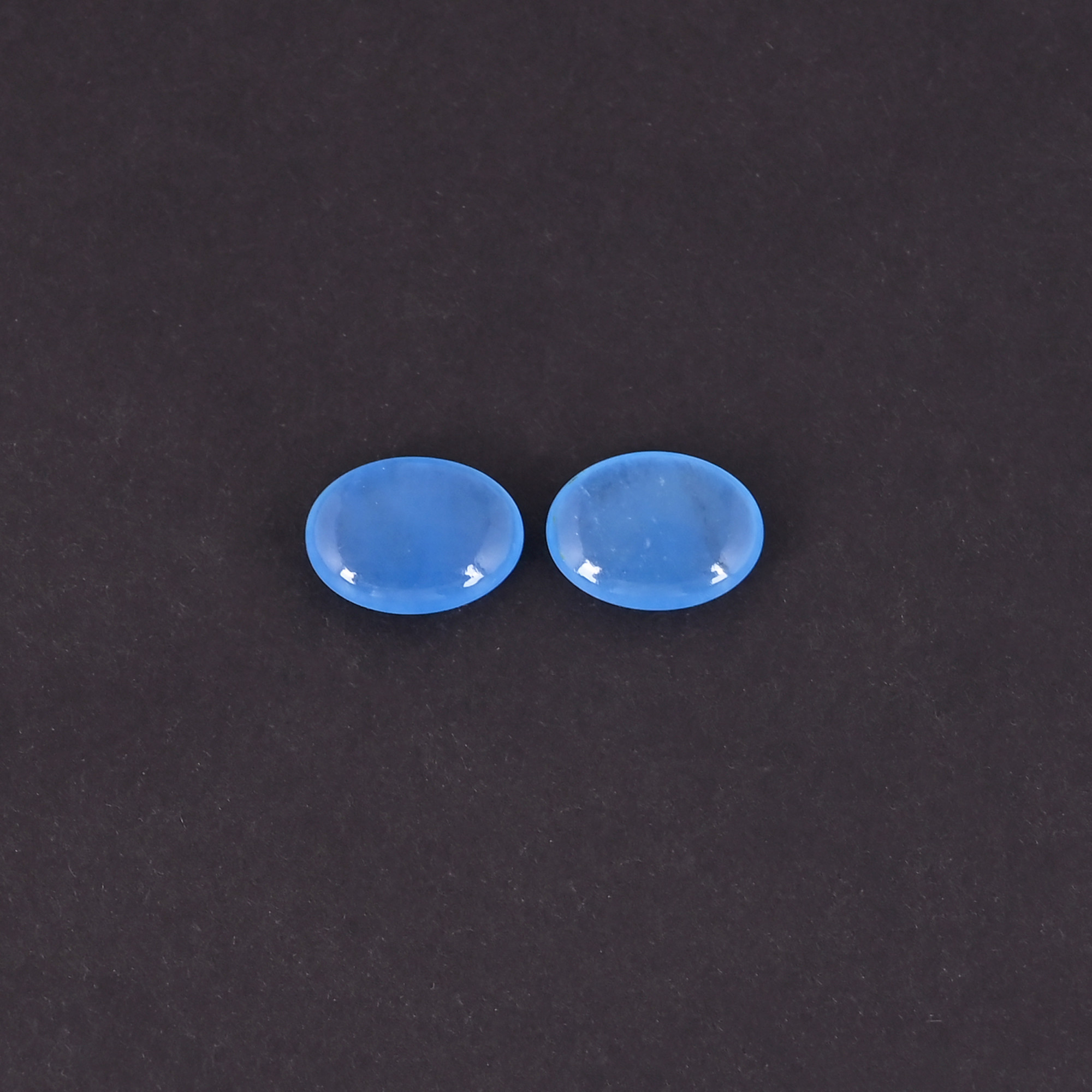Wholesale Blue Jade Loose Oval Gemstone Lot Stone For Custom Jewelry Making Ring Earring