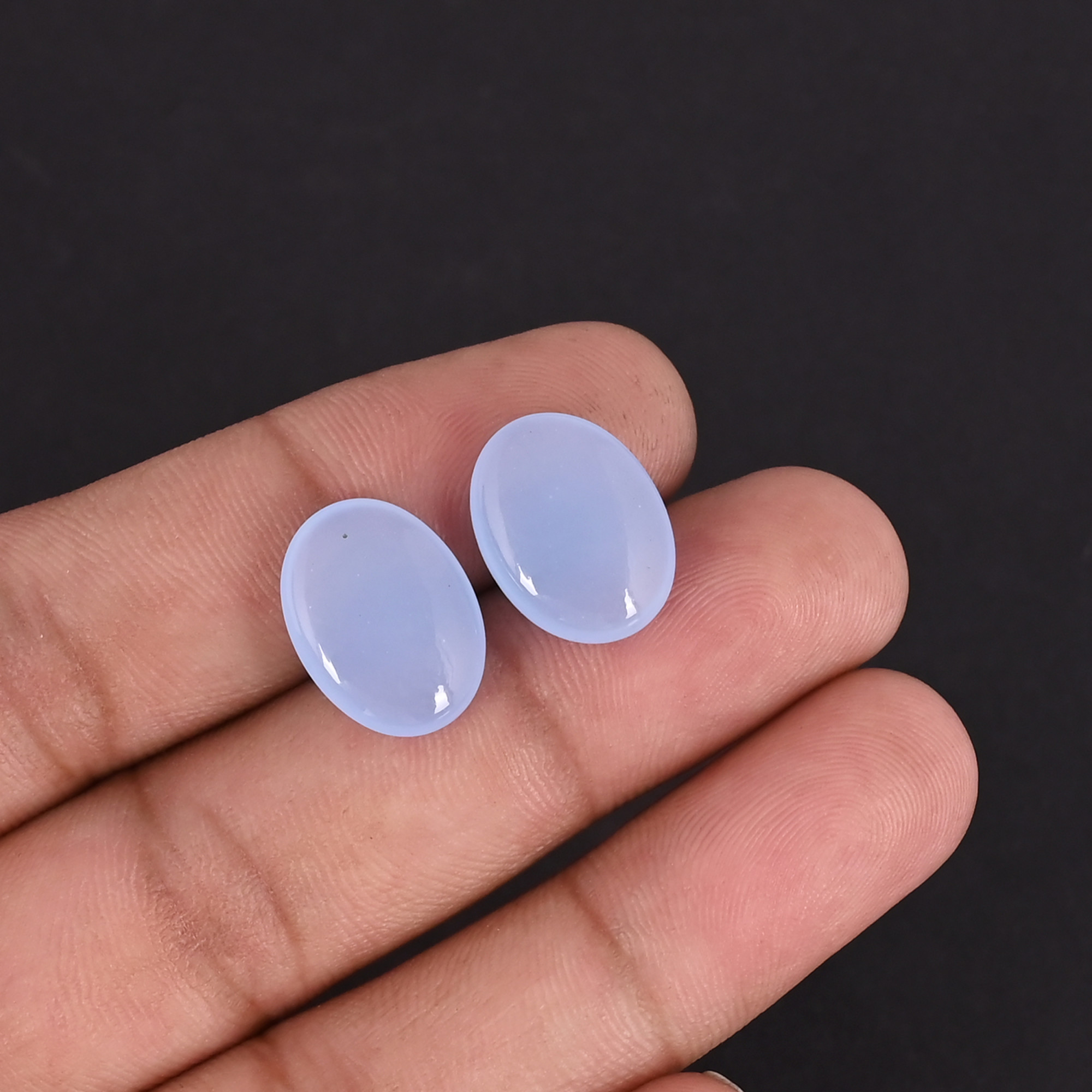 Wholesale Lot Chalcedony Loose Oval Cabochon Gemstone Lot Stone For Jewelry Making Ring