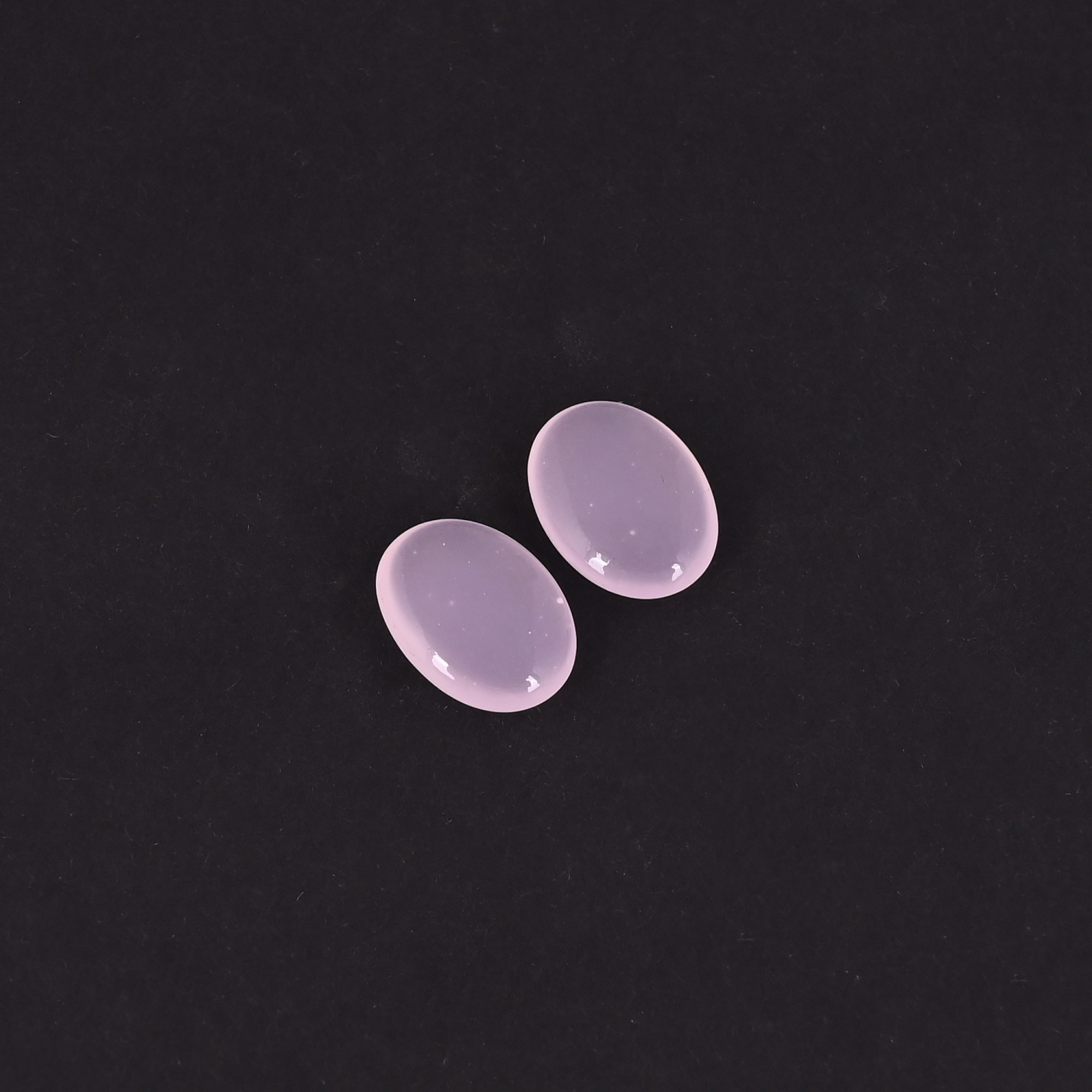 Wholesale Lot Rose Chalcedony For Jewelry Making Ring Earring Loose Oval Gemstone Lot Stone
