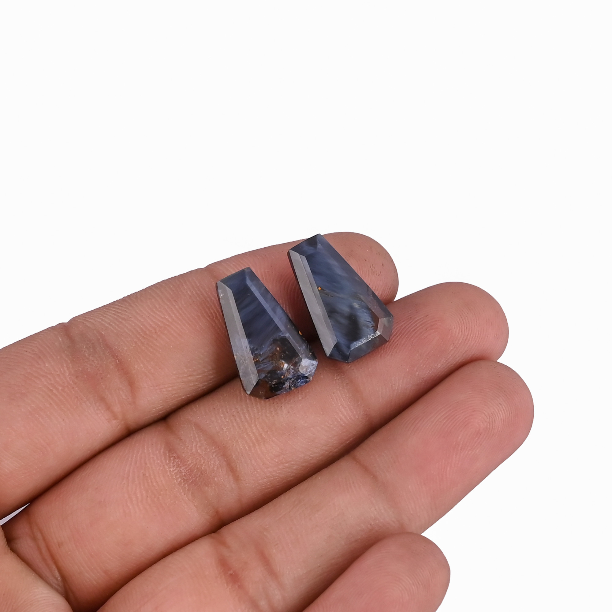 Wholesale Natural Pietersite Gemstone for Jewelry Making Rings Earrings Loose Coffin Stone
