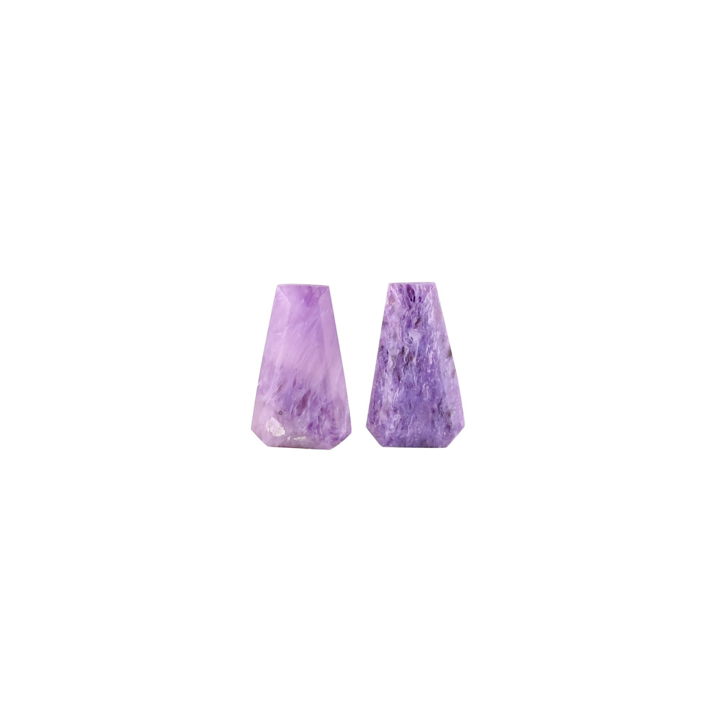 Image of Wholesale Charoite Gemstone Coffin Gemstone For Jewelry Making Custom Making Stone