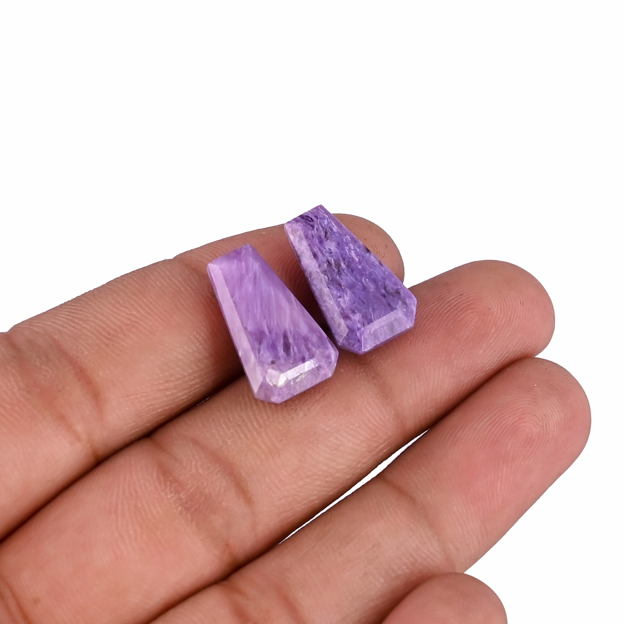 Wholesale Charoite Gemstone Coffin Gemstone For Jewelry Making Custom Making Stone