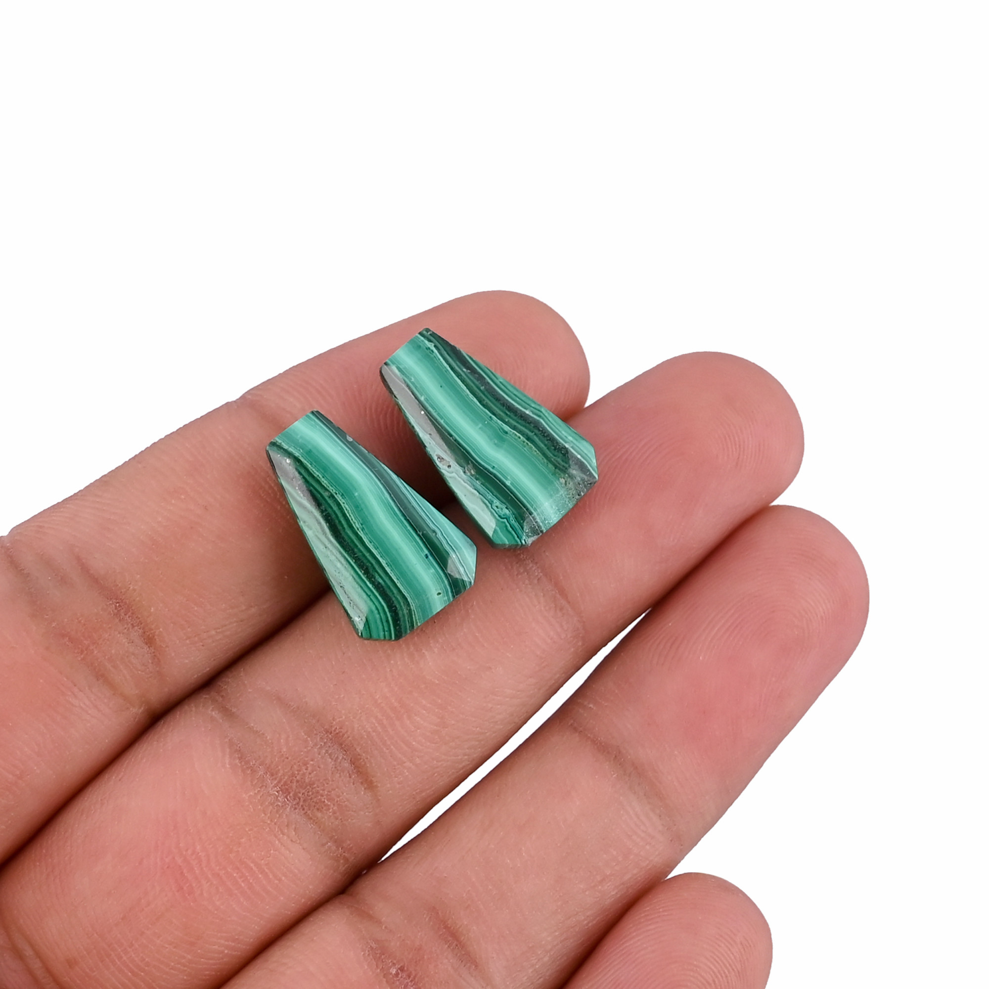 Malachite Coffin Gemstone Wholesale Lot Jewelry Making Stone For Earrings Custom making Stones