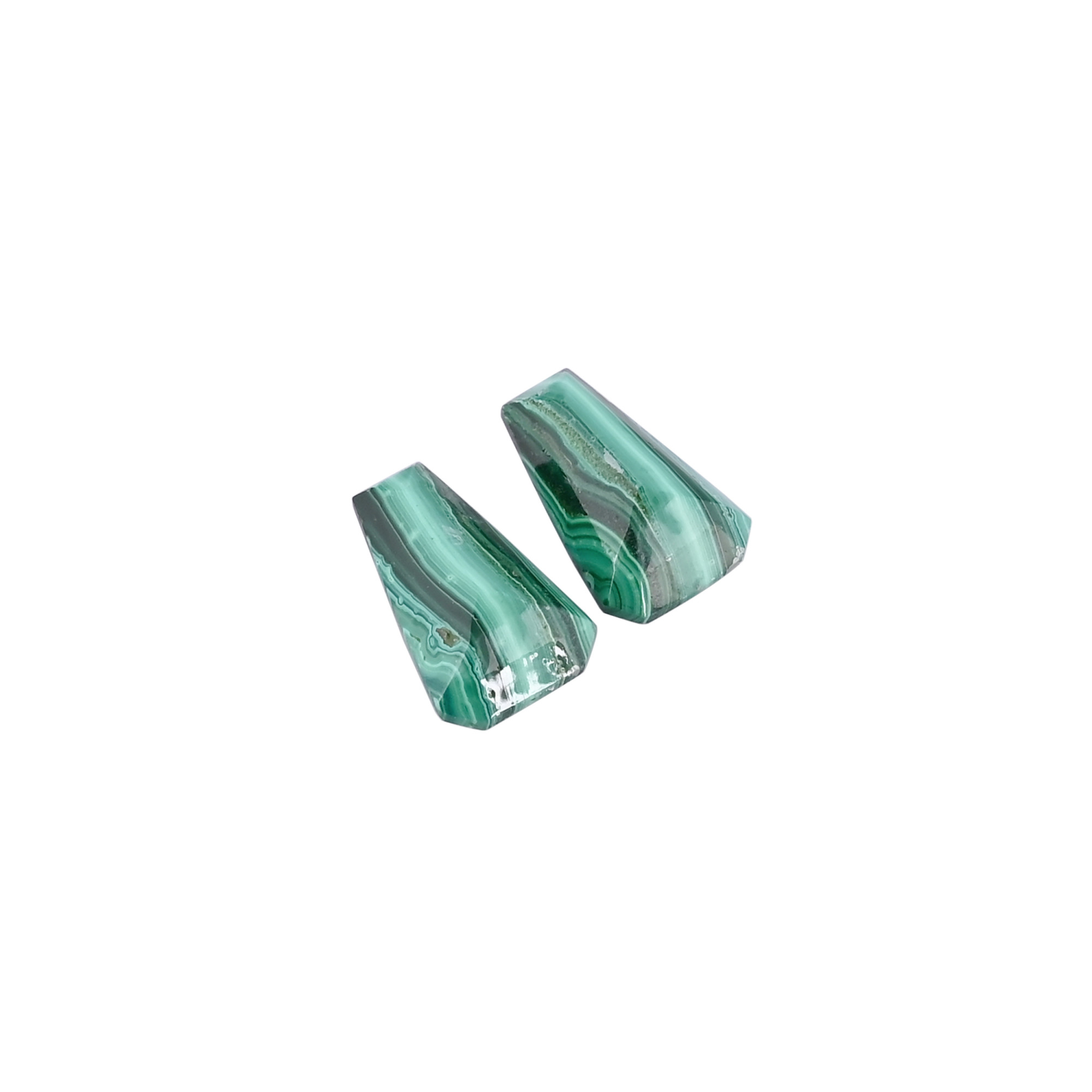 Malachite Coffin Gemstone Wholesale Lot Jewelry Making Stone For Earrings Custom making Stones
