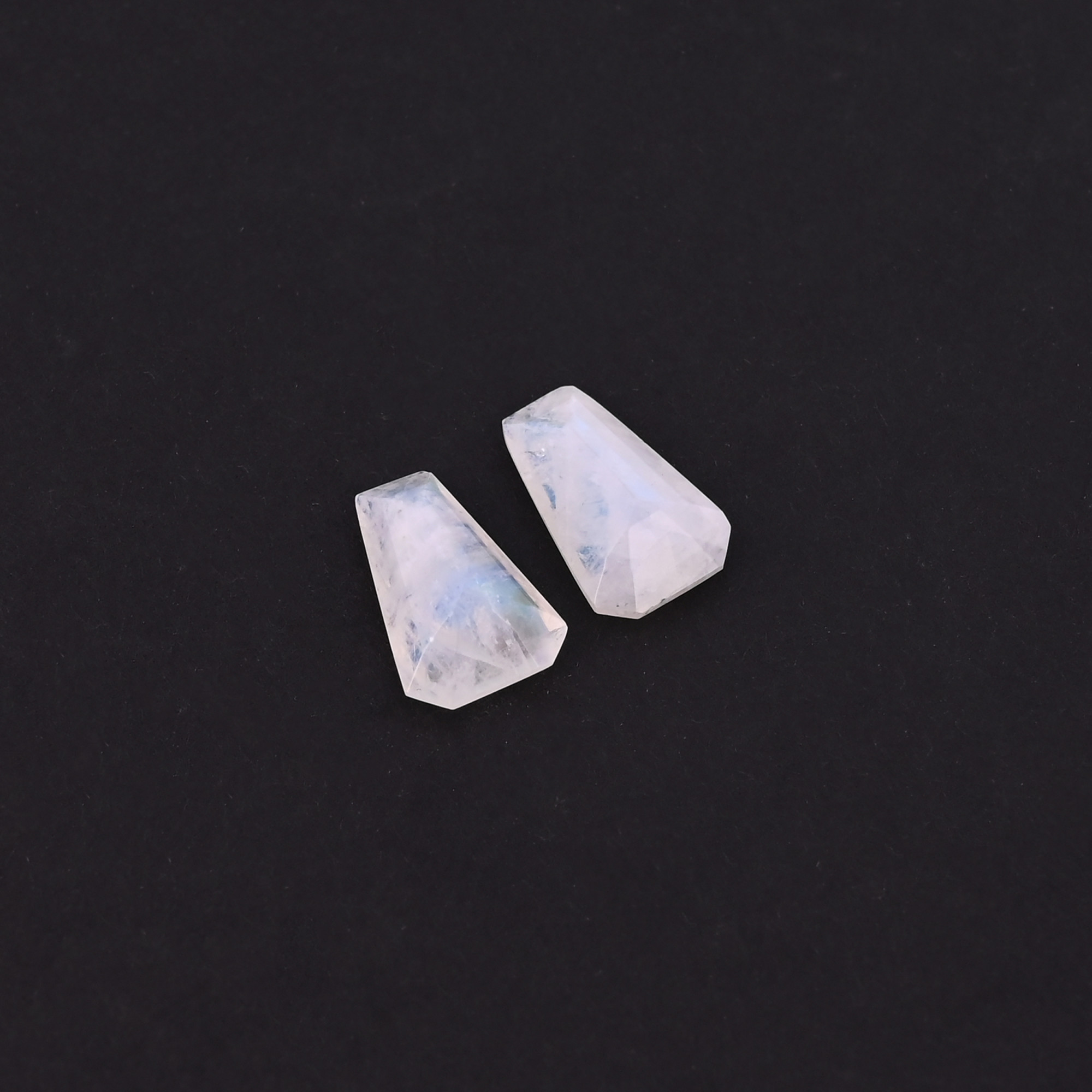 Wholesale Gemstone Lot Rainbow Moonstone Coffin Stone Jewelry Making Stone For Earrings