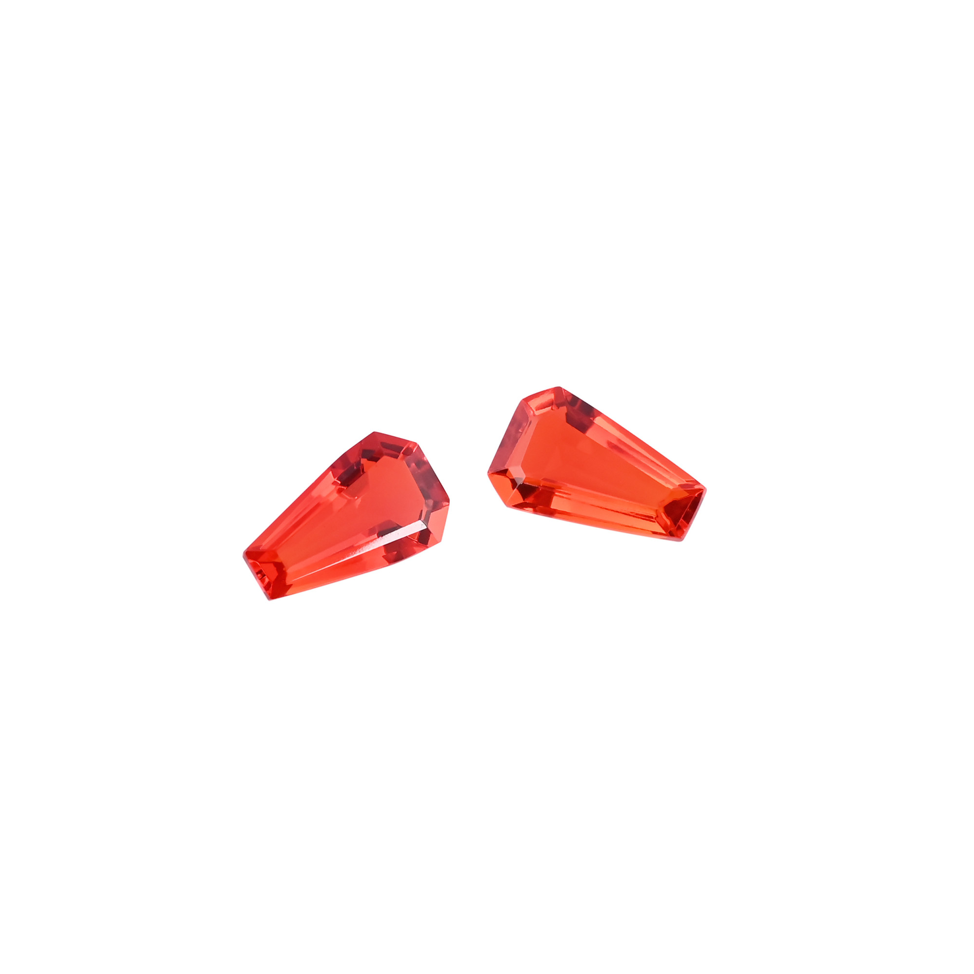 Wholesale Natural Mandarin Garnet Gemstone for Jewelry Making Rings Earrings Loose Coffin Stone