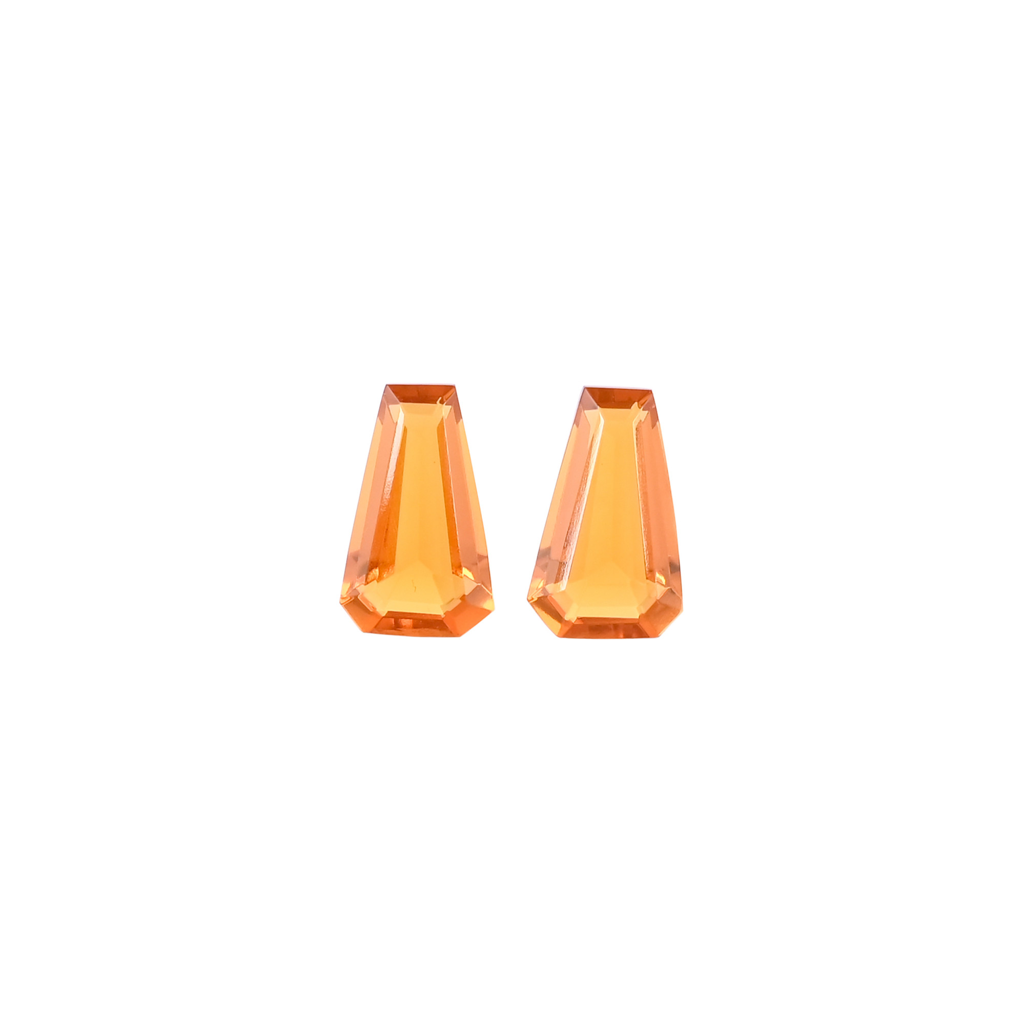 Citrine Gemstone Coffin Stone For Jewelry Making Earring Loose Gemstone Handcrafted Stones Wholesale Lot