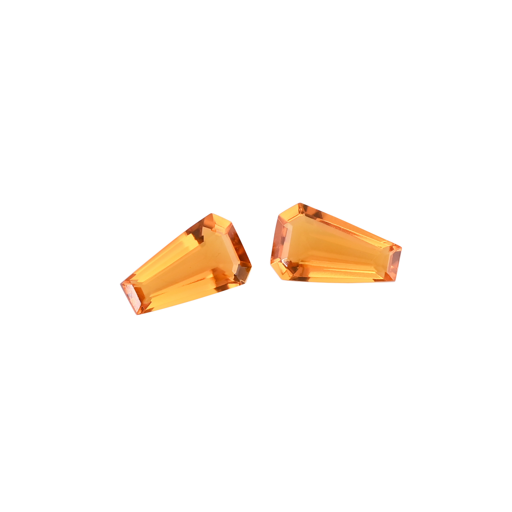 Citrine Gemstone Coffin Stone For Jewelry Making Earring Loose Gemstone Handcrafted Stones Wholesale Lot