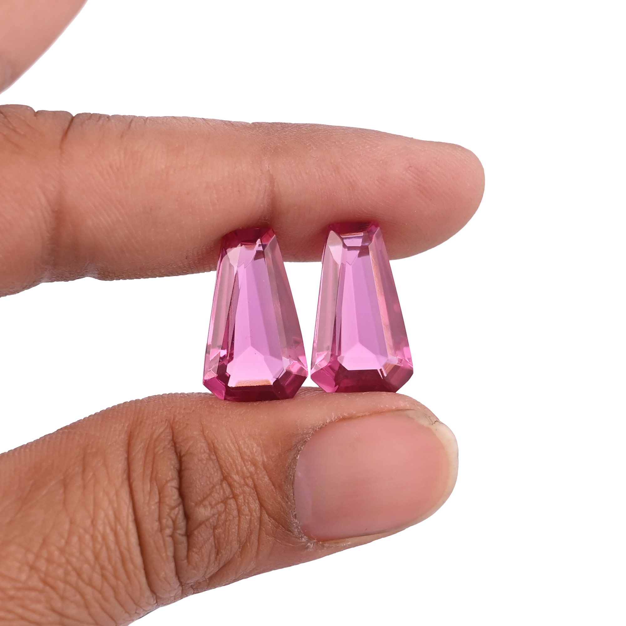 Wholesale Lot Pink Tourmaline Loose Gemstone Lot coffin Stone For Jewelry Making Ring Earring