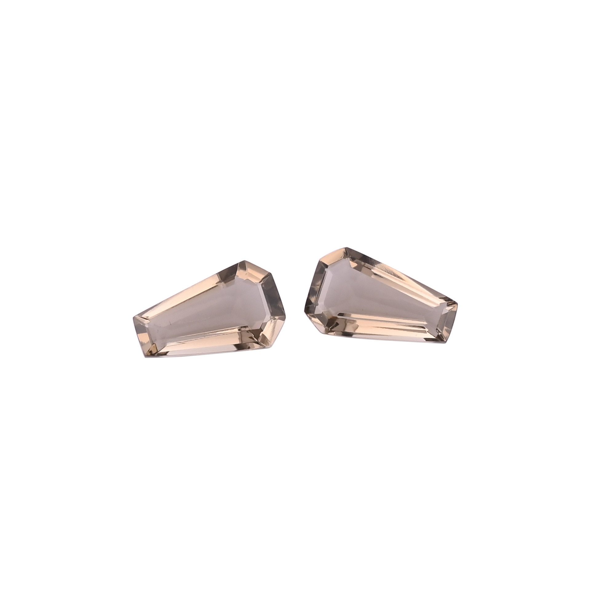 Wholesale Smoky Quartz Gemstone for Jewelry Making Rings Earrings Loose Coffin Stone