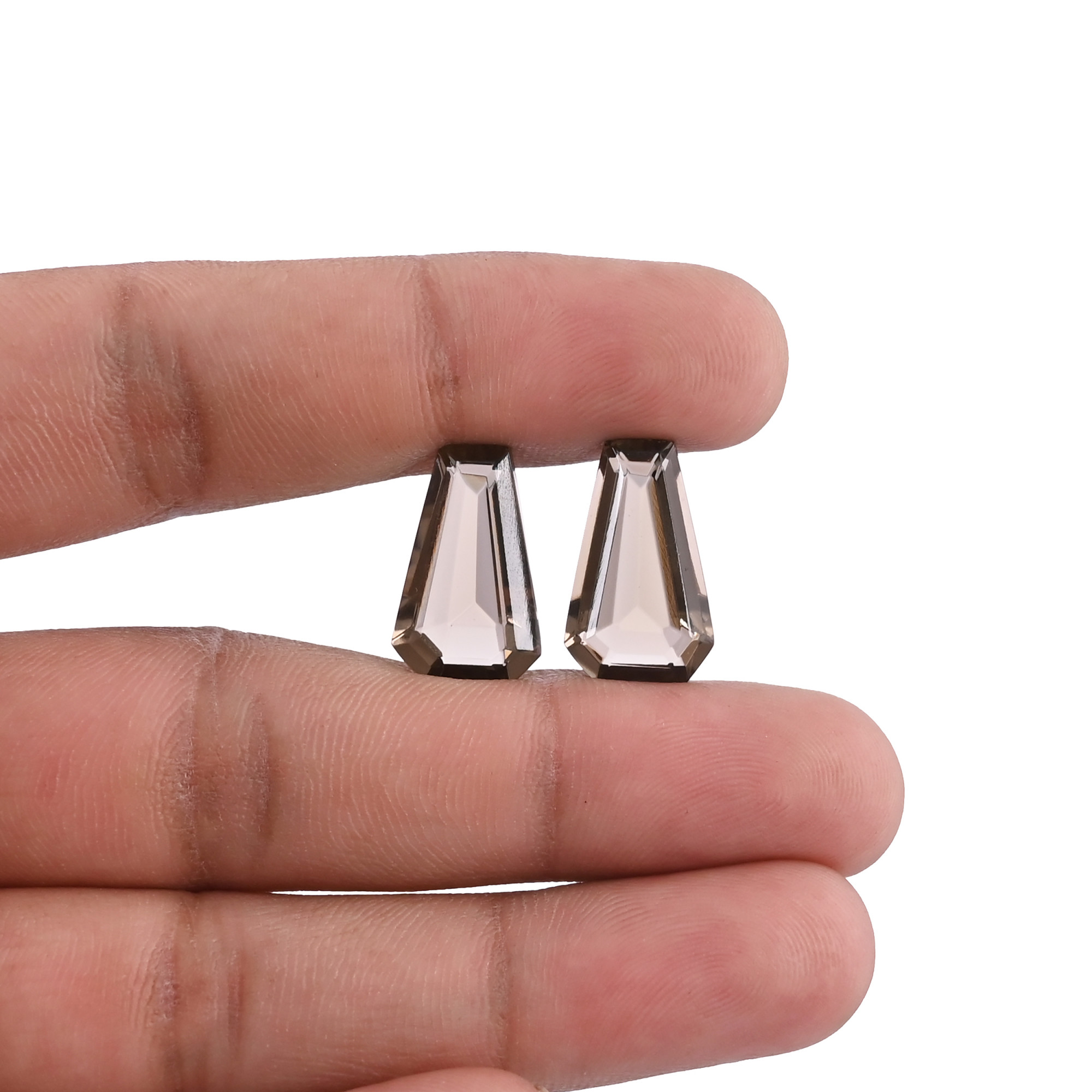 Wholesale Smoky Quartz Gemstone for Jewelry Making Rings Earrings Loose Coffin Stone